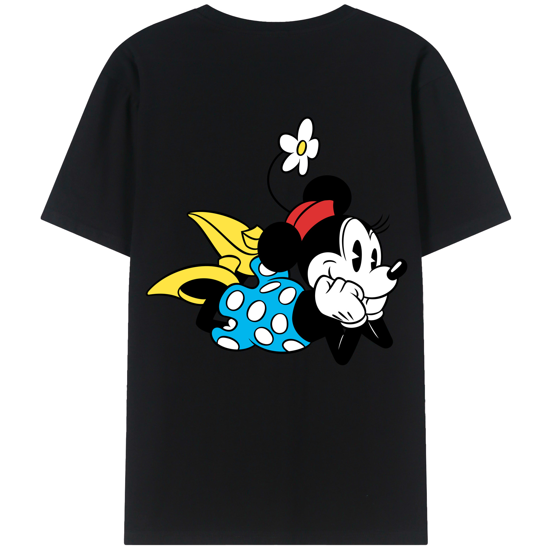 （画像用） ミッキーマウス Mickey Mouse レディース半袖Tシャツ(バックプリント)