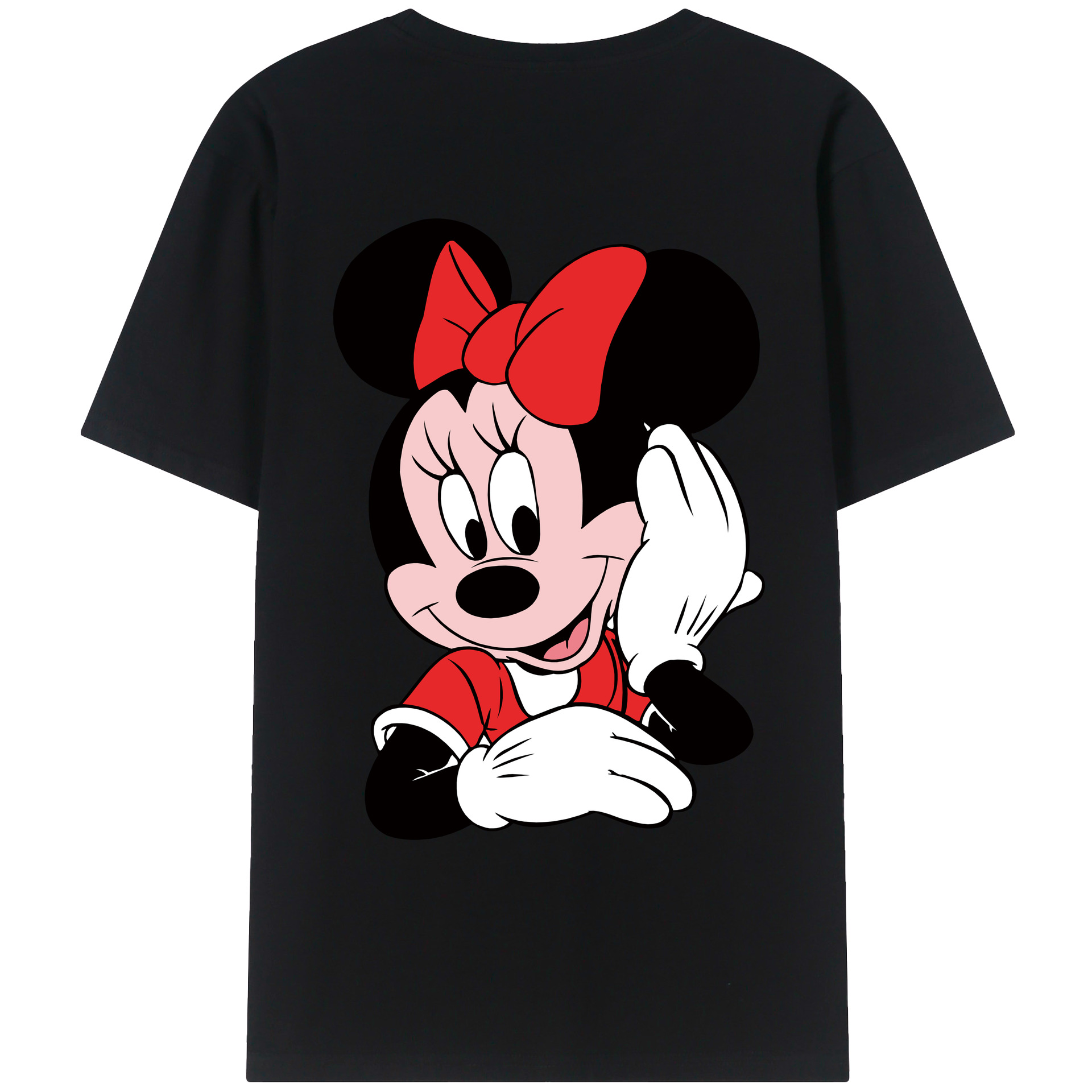 （画像用） ミッキーマウス Mickey Mouse レディース半袖Tシャツ(バックプリント)