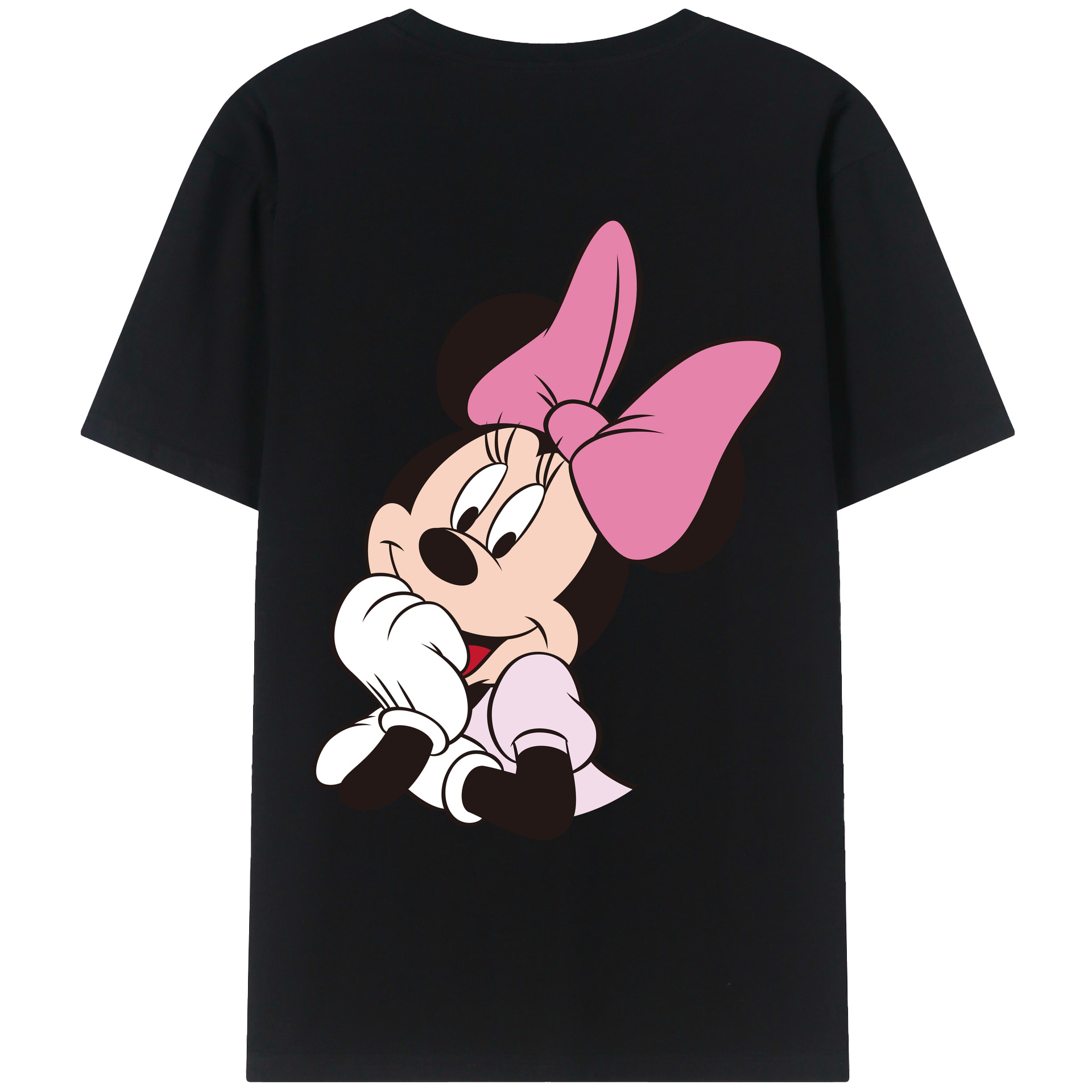 （画像用） ミッキーマウス Mickey Mouse レディース半袖Tシャツ(バックプリント)