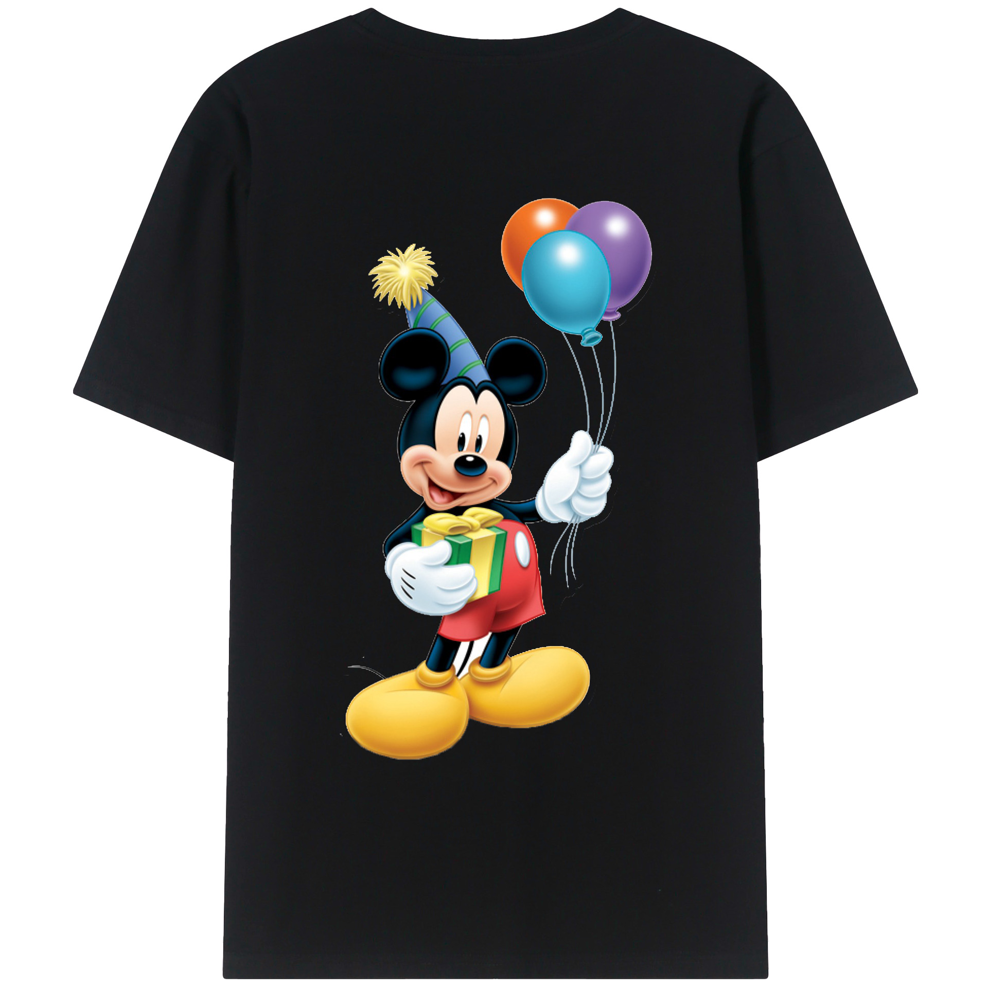 （画像用） ミッキーマウス Mickey Mouse レディース半袖Tシャツ(バックプリント)