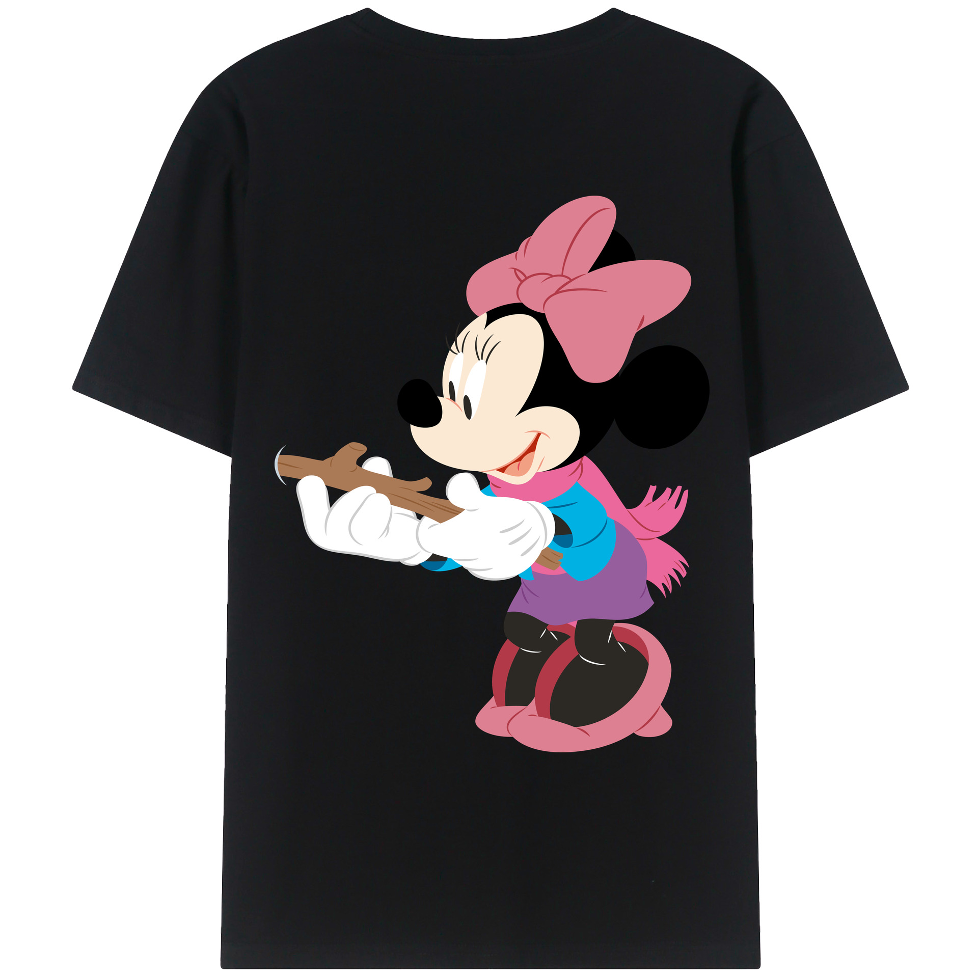 （画像用） ミッキーマウス Mickey Mouse レディース半袖Tシャツ(バックプリント)