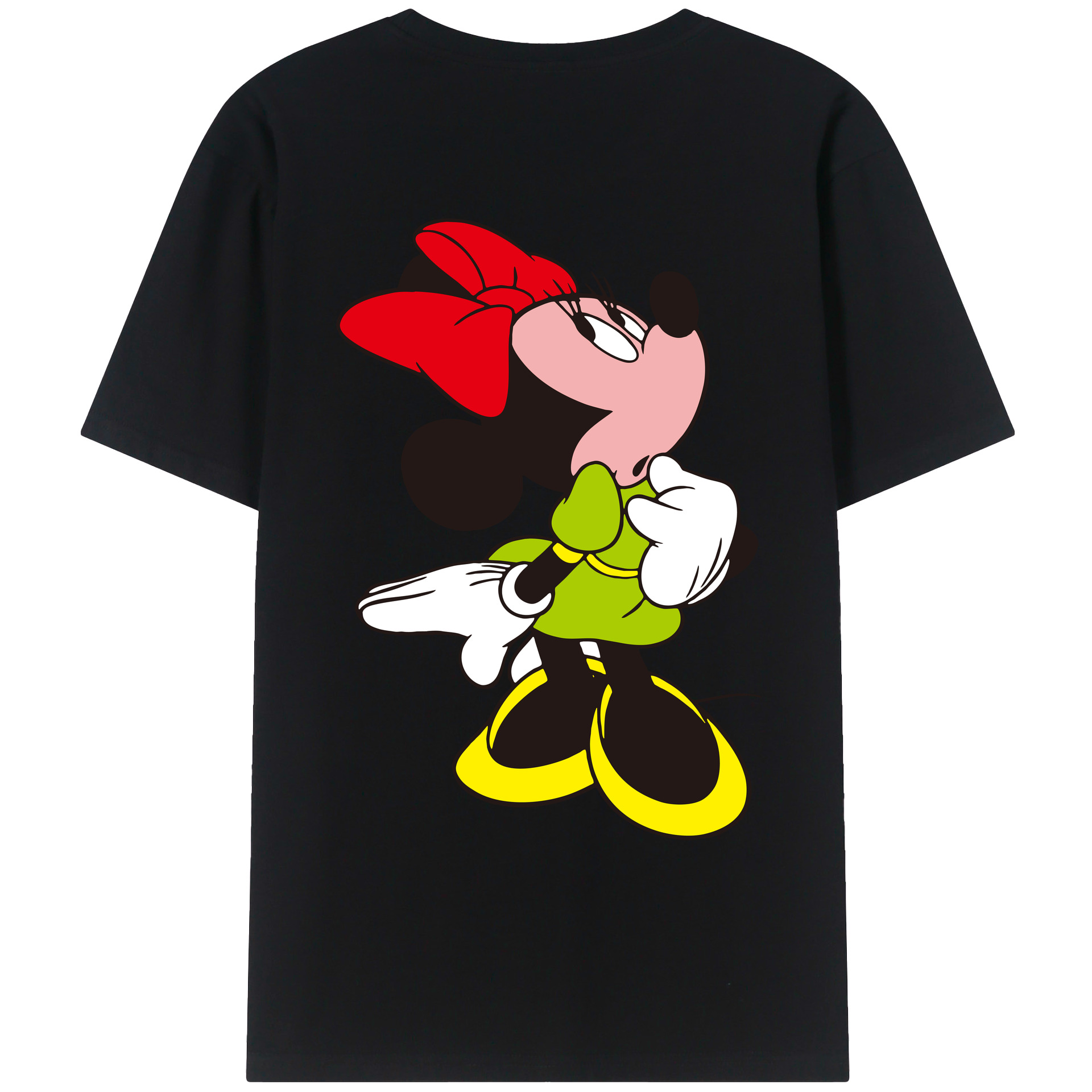（画像用） ミッキーマウス Mickey Mouse レディース半袖Tシャツ(バックプリント)