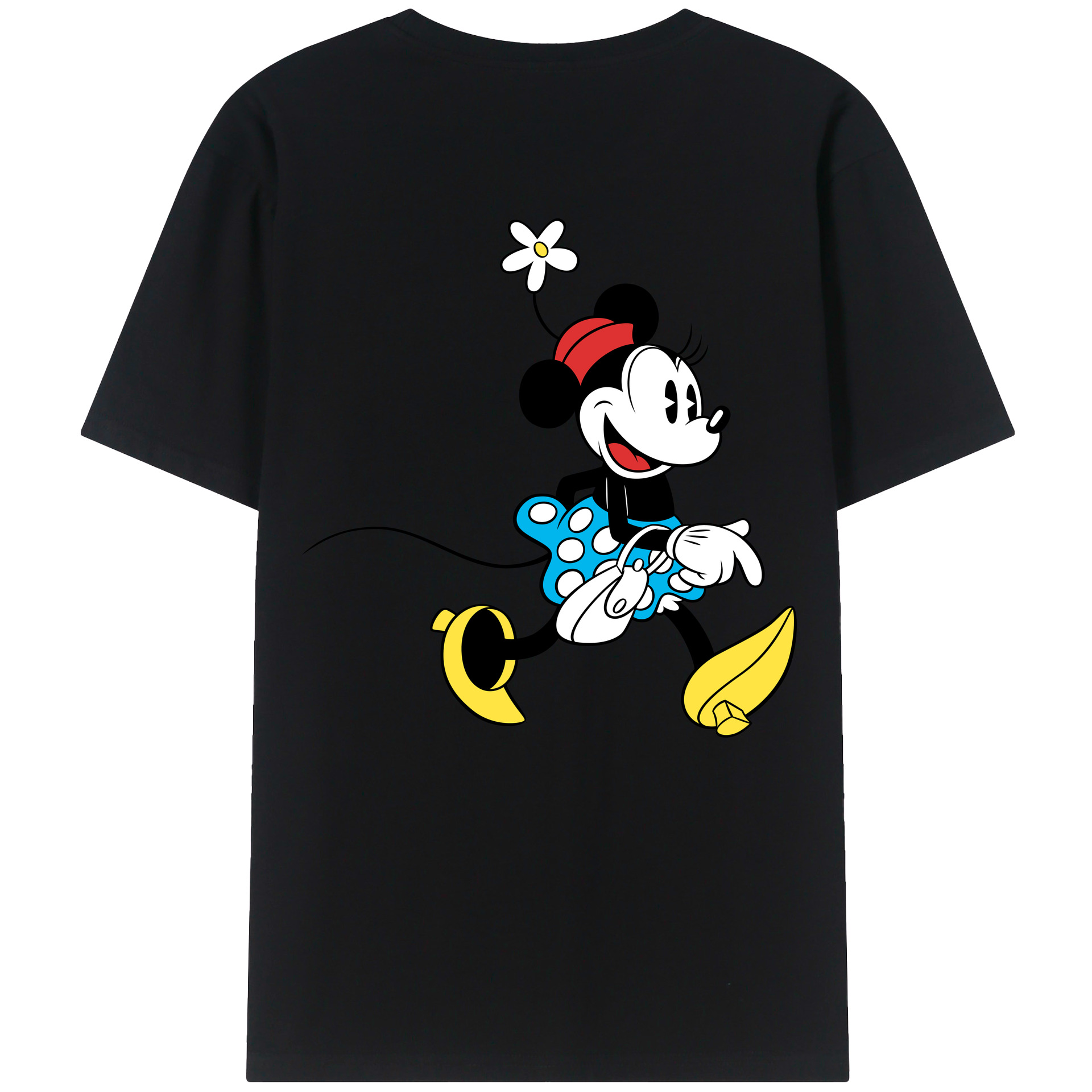 （画像用） ミッキーマウス Mickey Mouse レディース半袖Tシャツ(バックプリント)