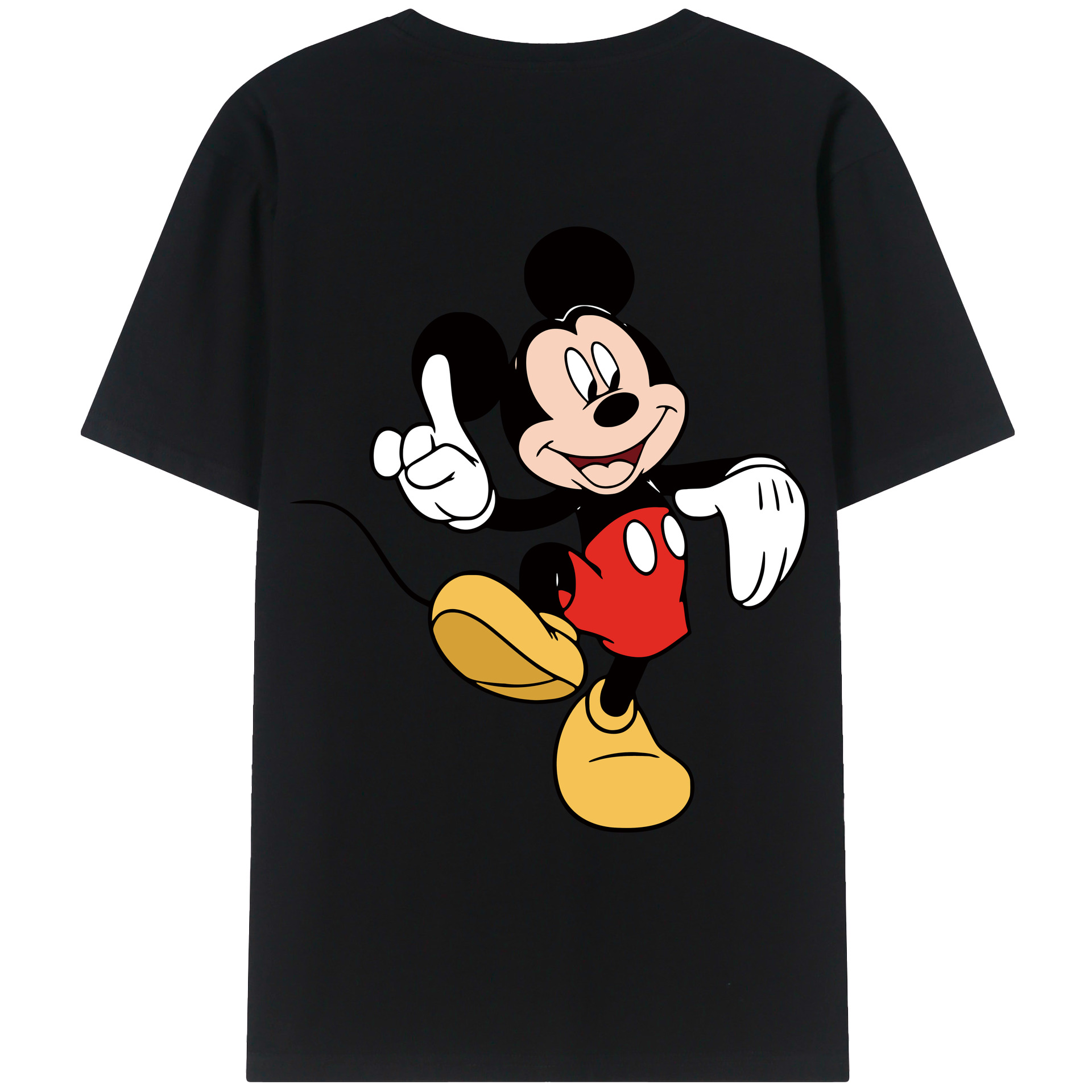 （画像用） ミッキーマウス Mickey Mouse レディース半袖Tシャツ(バックプリント)