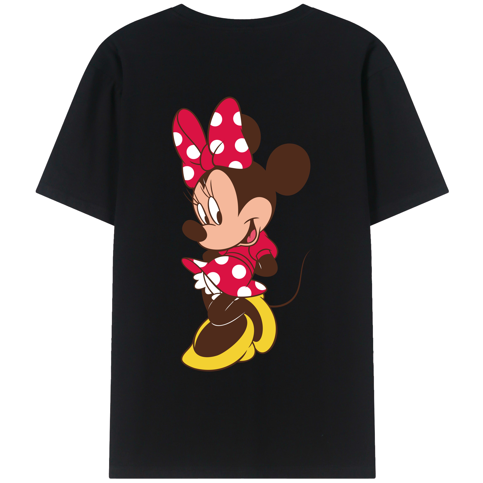 （画像用） ミッキーマウス Mickey Mouse レディース半袖Tシャツ(バックプリント)