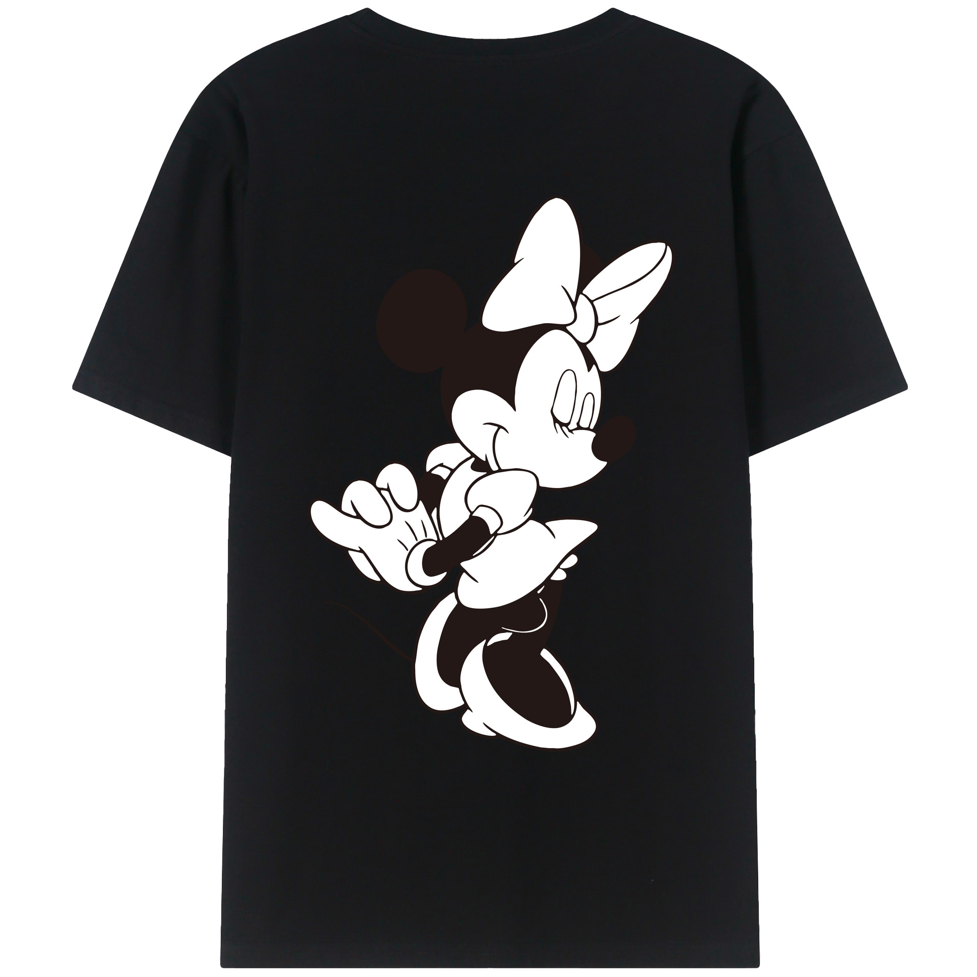 ミッキーマウス Mickey Mouse レディース半袖Tシャツ(バックプリント)