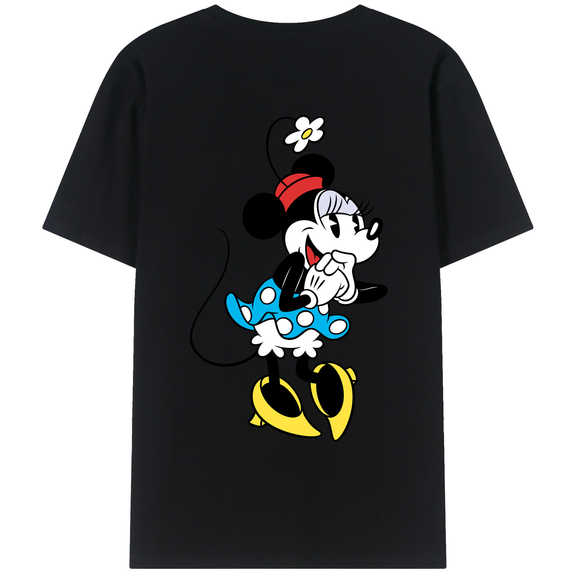 （画像用） ミッキーマウス Mickey Mouse レディース半袖Tシャツ(バックプリント)