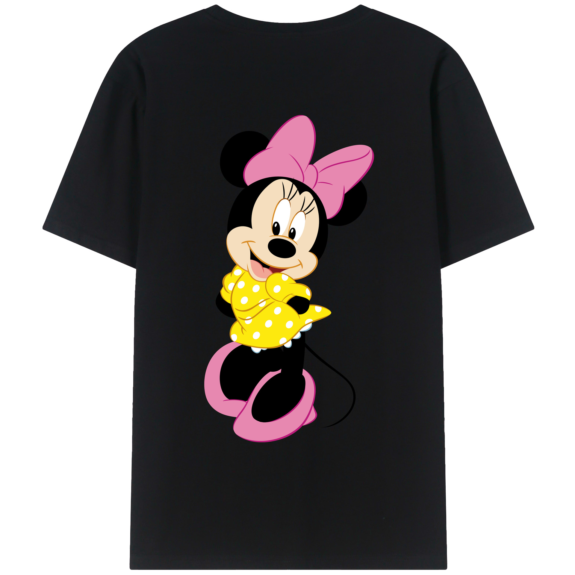 （画像用） ミッキーマウス Mickey Mouse レディース半袖Tシャツ(バックプリント)