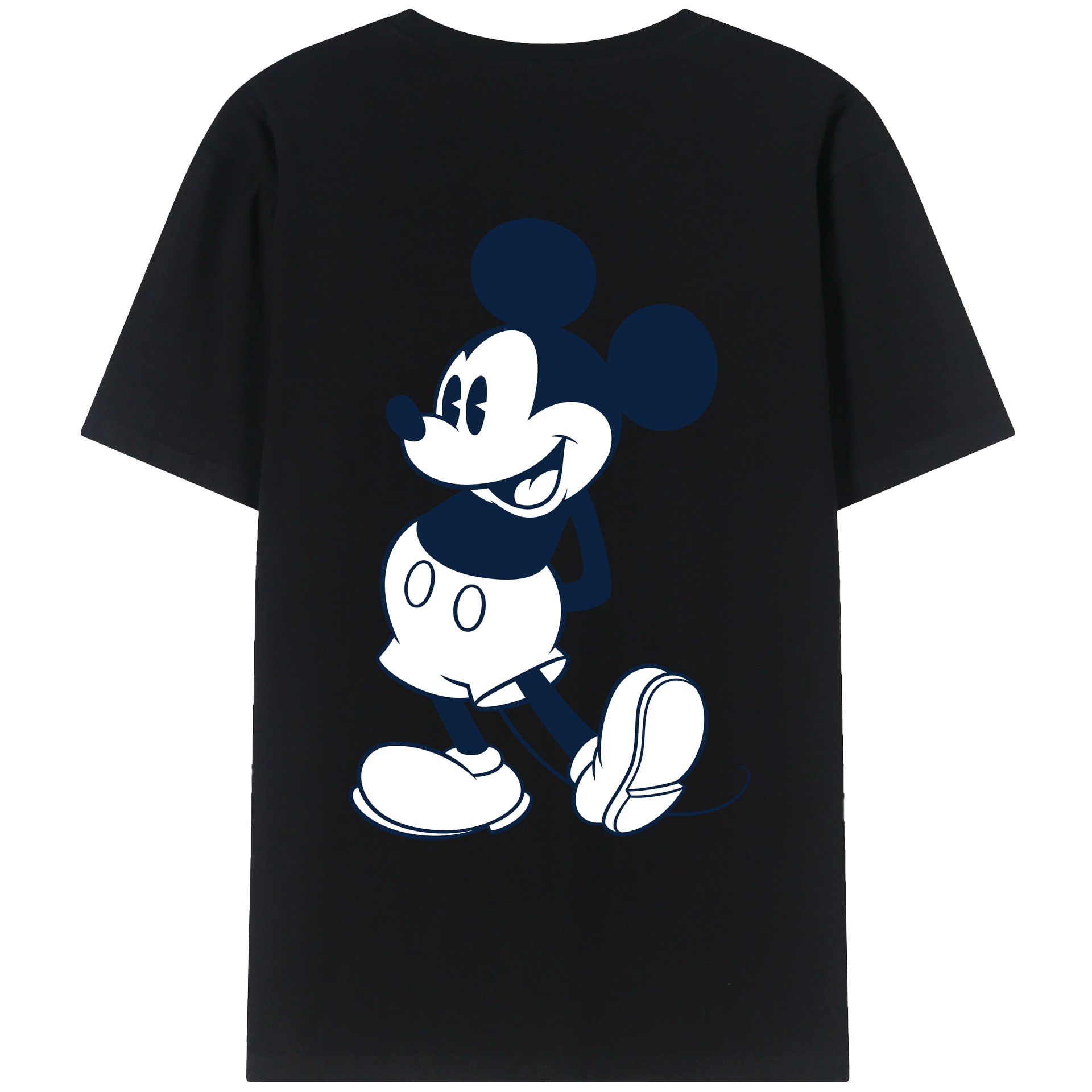 （画像用） ミッキーマウス Mickey Mouse レディース半袖Tシャツ(バックプリント)