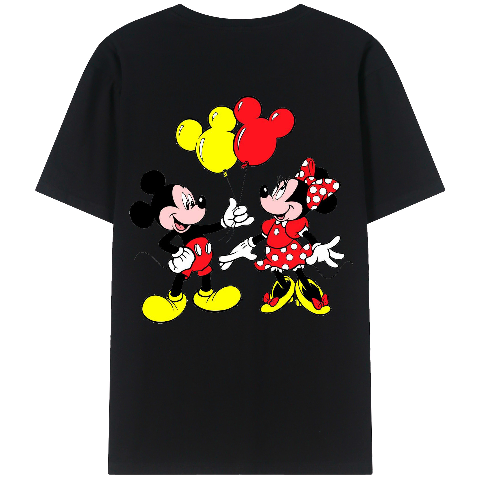 （画像用） ミッキーマウス Mickey Mouse レディース半袖Tシャツ(バックプリント)