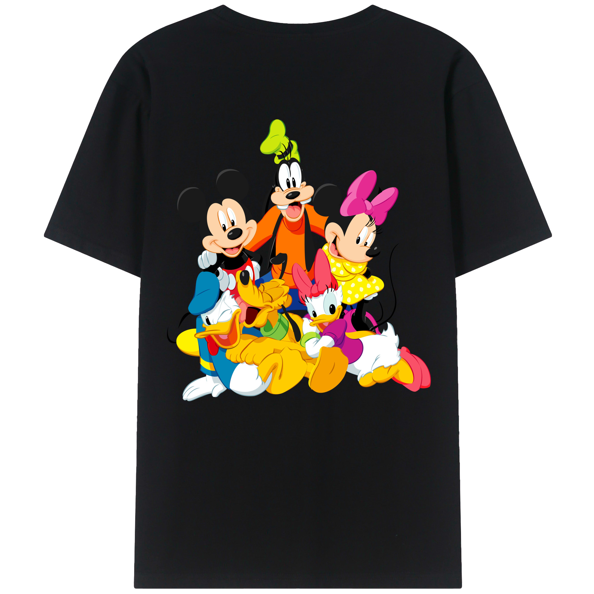 （画像用） ミッキーマウス Mickey Mouse レディース半袖Tシャツ(バックプリント)