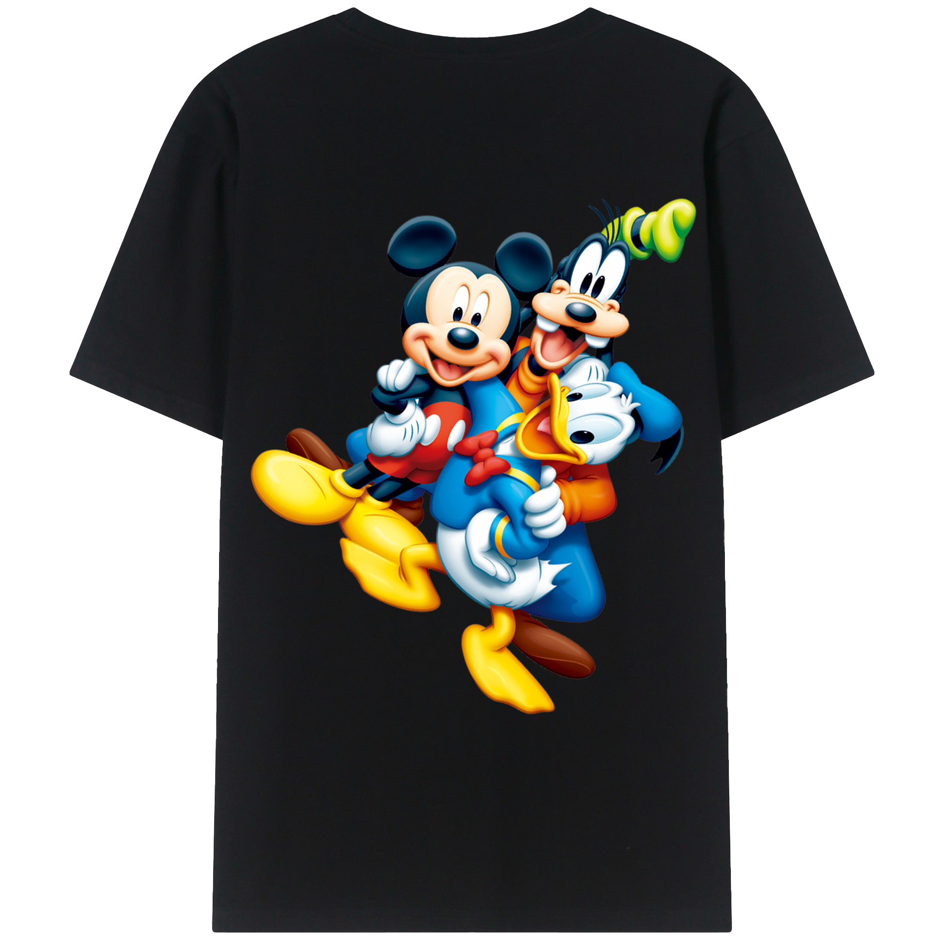 （画像用） ミッキーマウス Mickey Mouse レディース半袖Tシャツ(バックプリント)