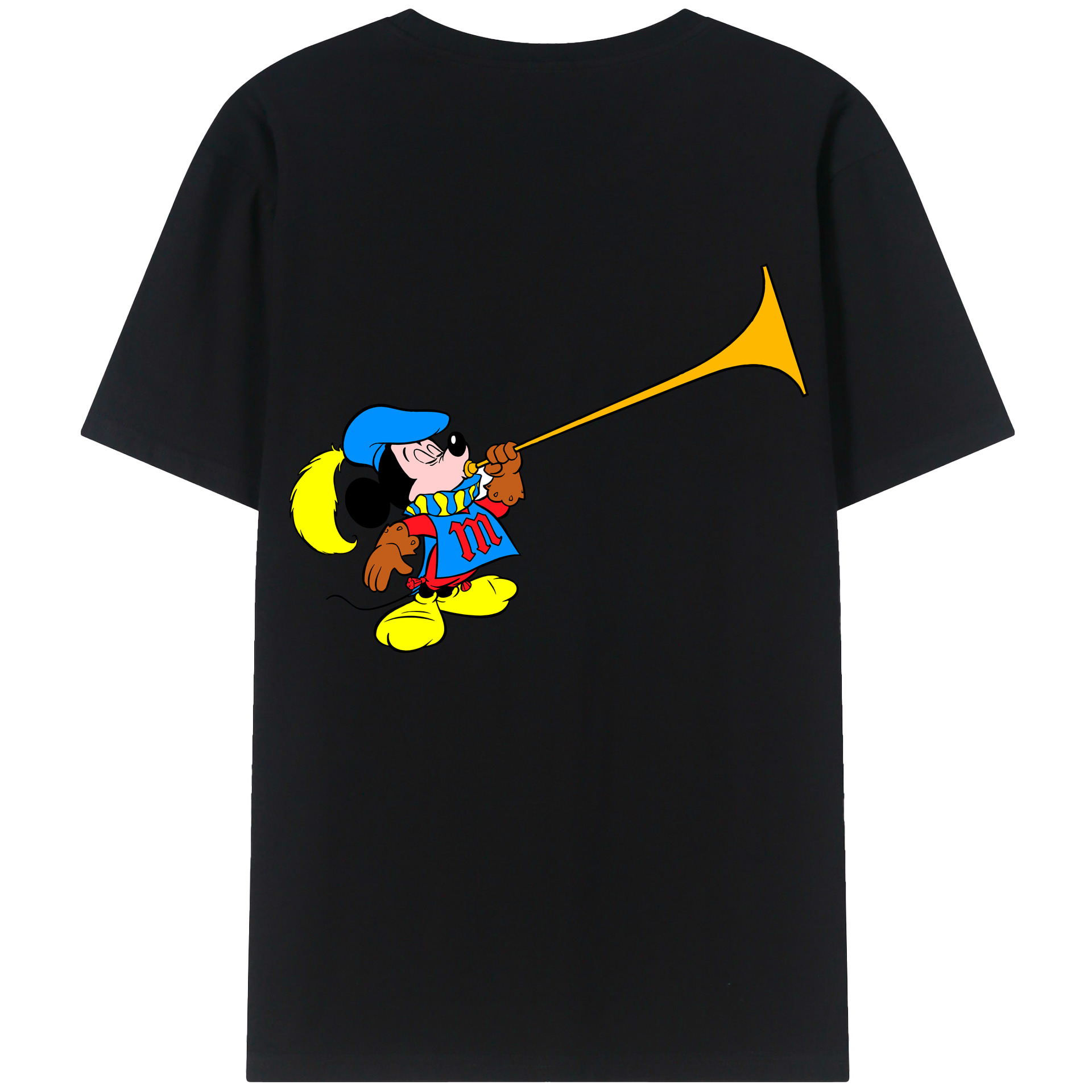 （画像用） ミッキーマウス Mickey Mouse レディース半袖Tシャツ(バックプリント)