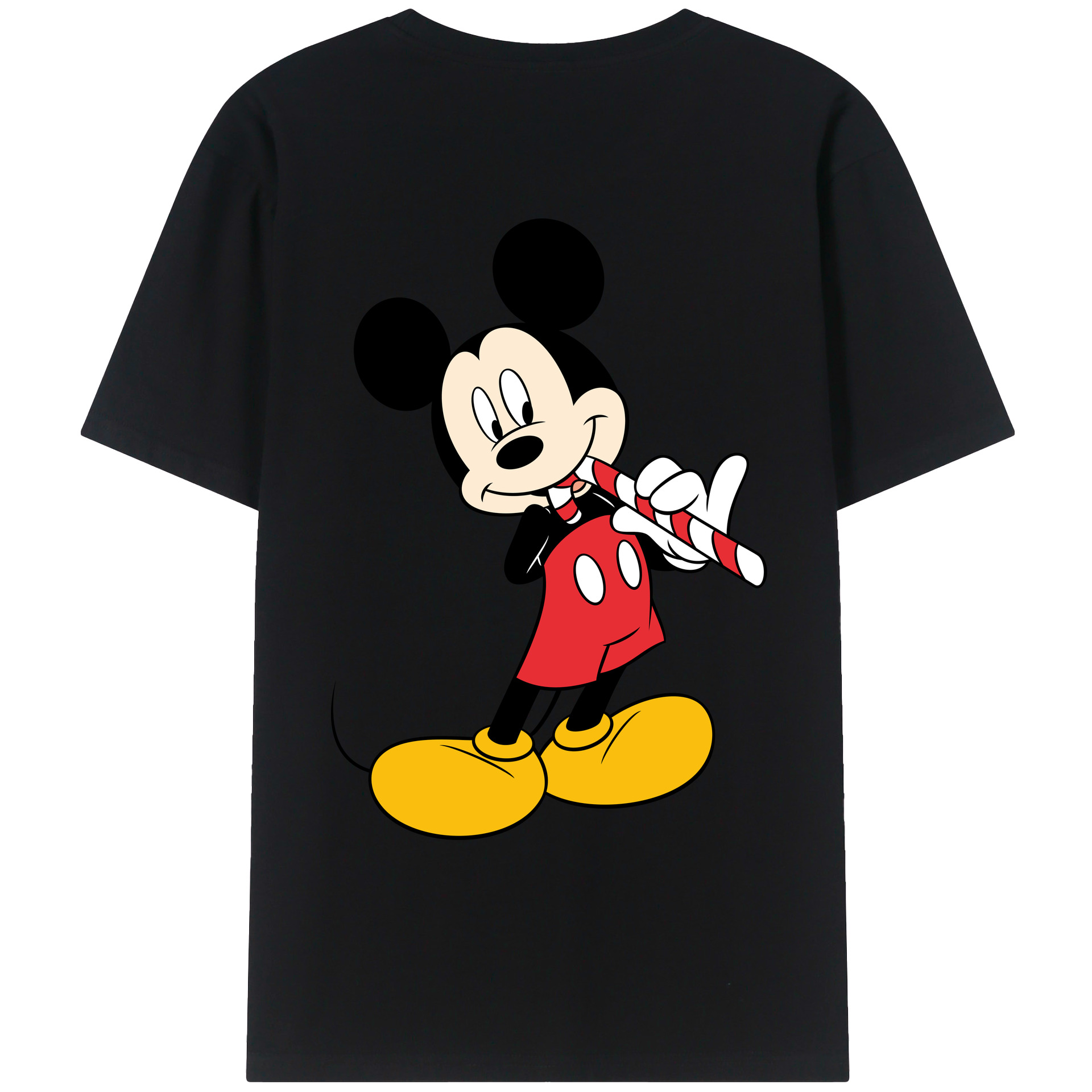 （画像用） ミッキーマウス Mickey Mouse レディース半袖Tシャツ(バックプリント)