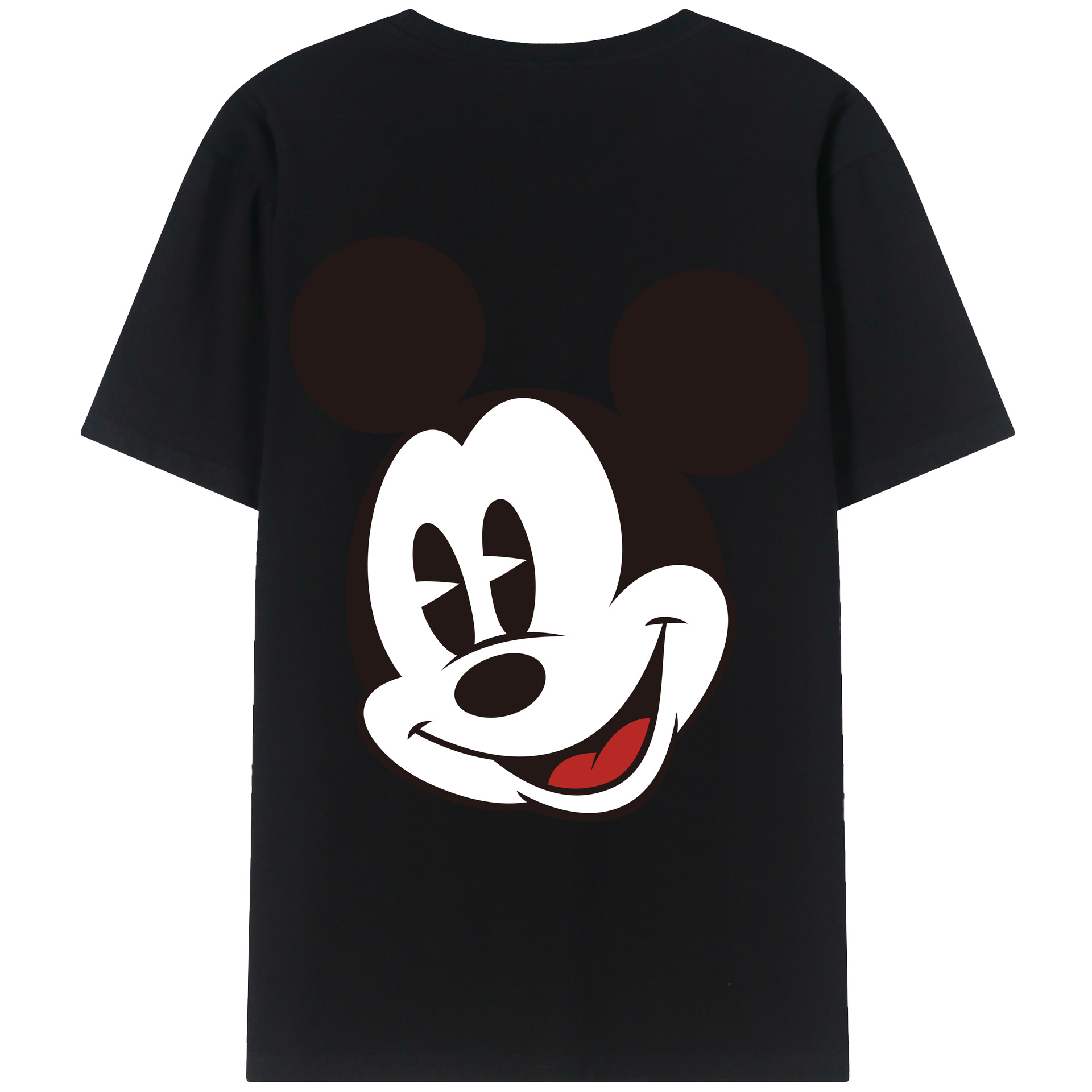 （画像用） ミッキーマウス Mickey Mouse レディース半袖Tシャツ(バックプリント)
