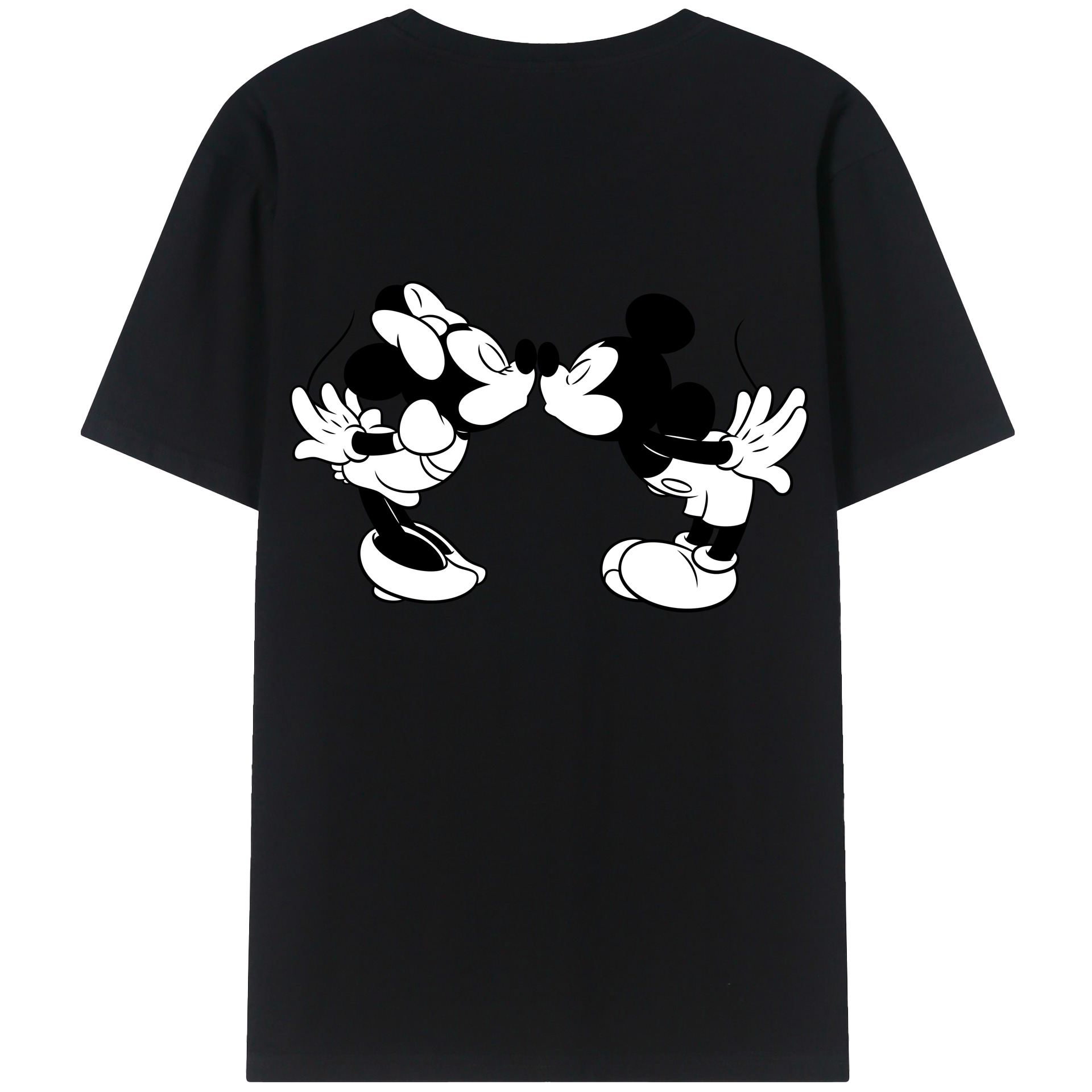 （画像用） ミッキーマウス Mickey Mouse レディース半袖Tシャツ(バックプリント)