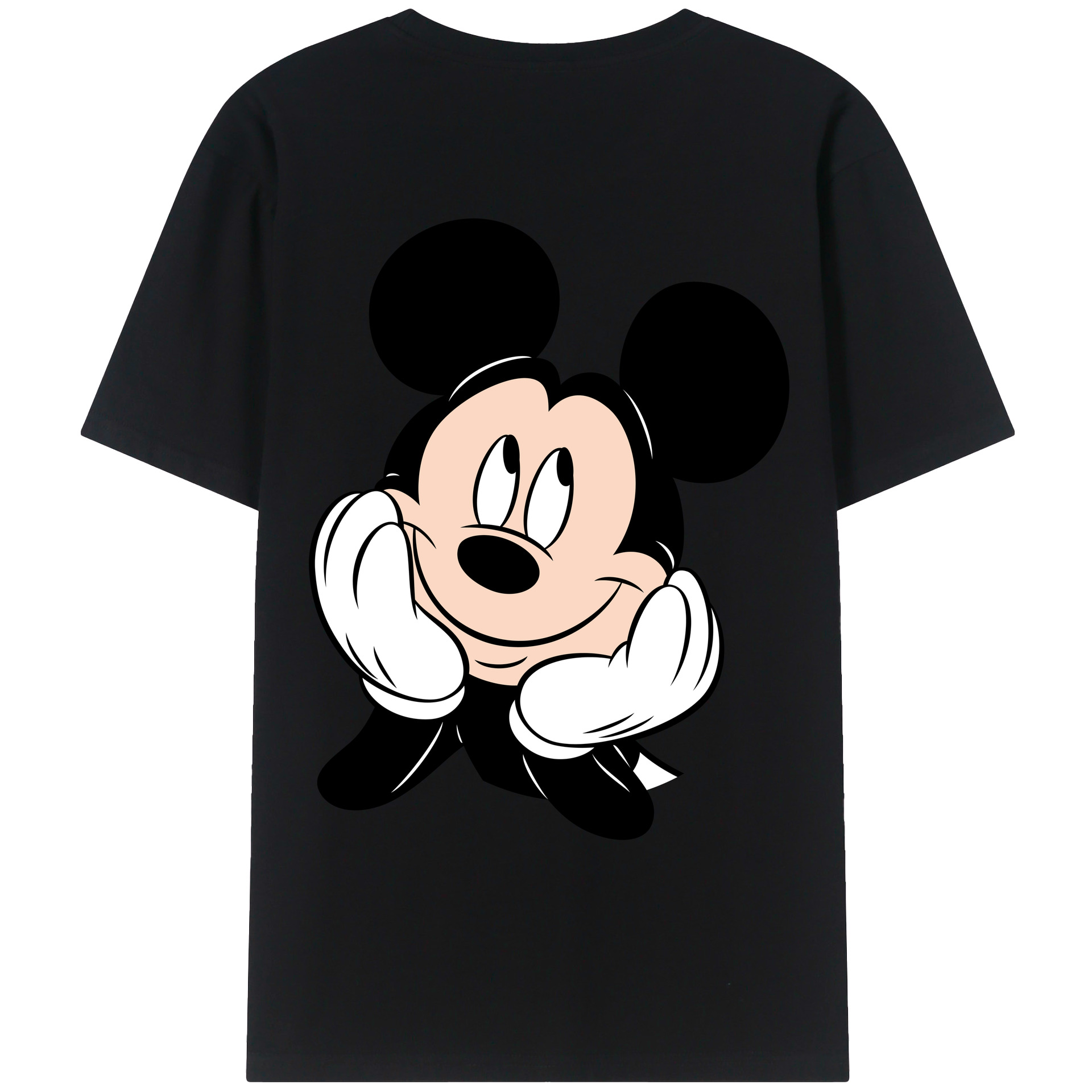 （画像用） ミッキーマウス Mickey Mouse レディース半袖Tシャツ(バックプリント)