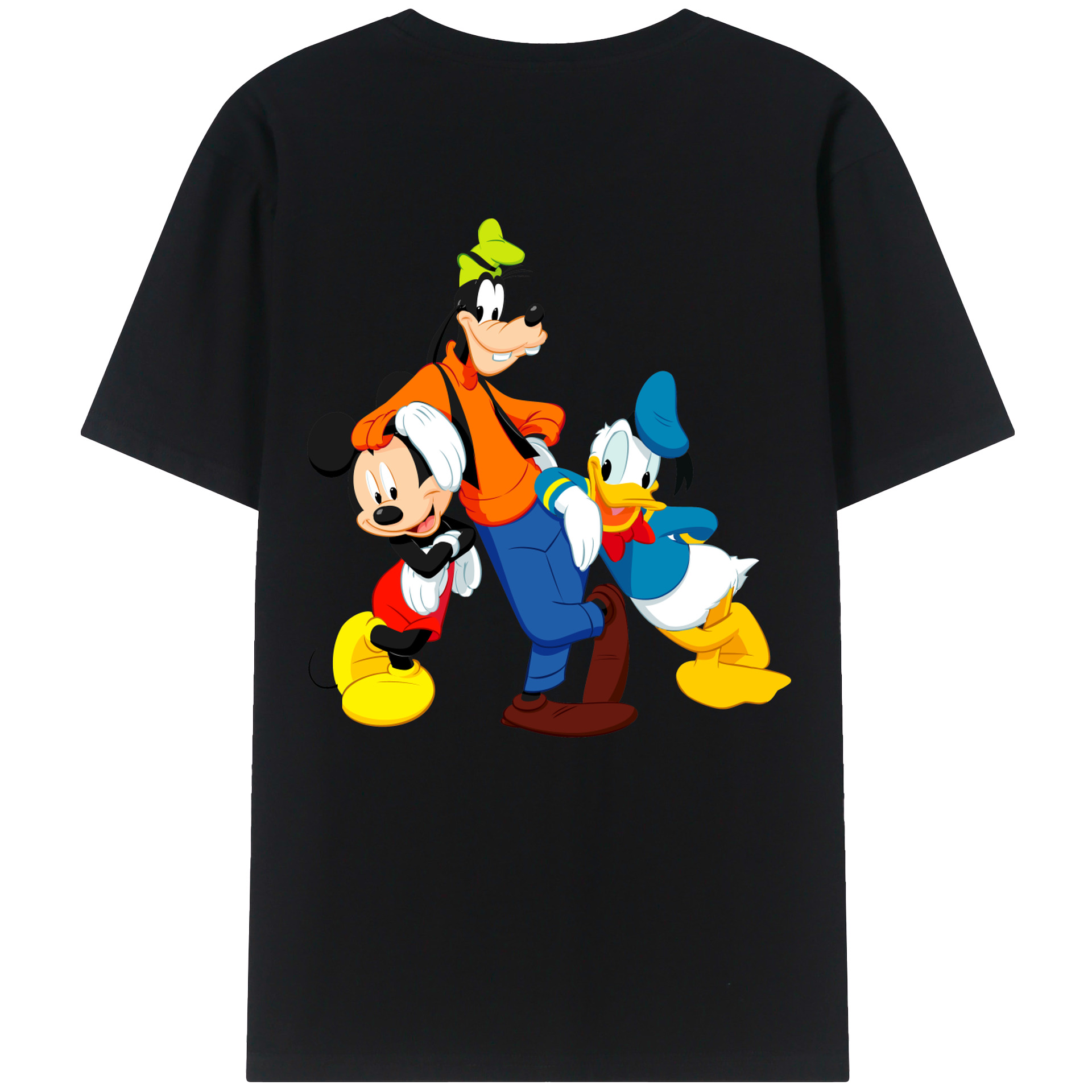 （画像用） ミッキーマウス Mickey Mouse レディース半袖Tシャツ(バックプリント)