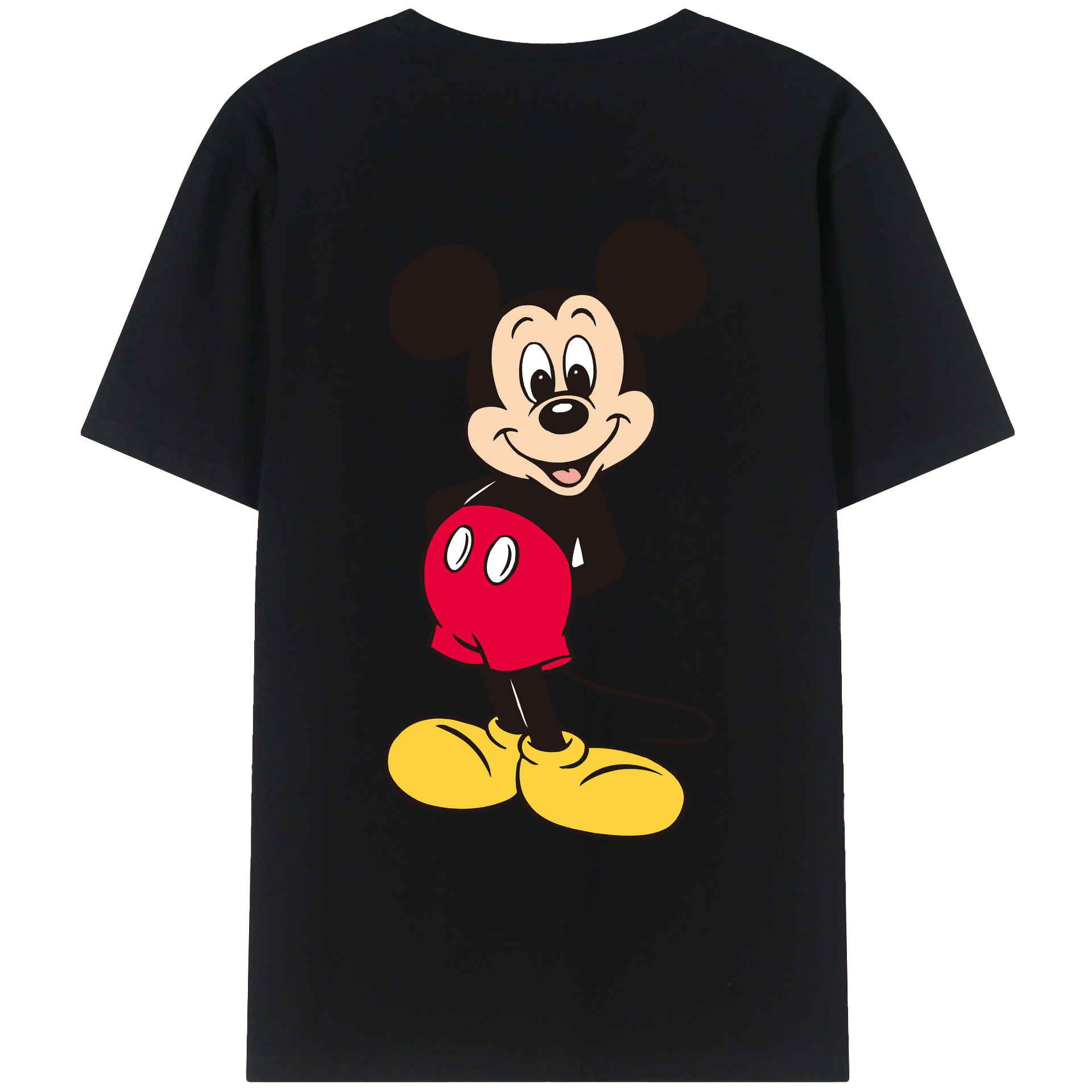 （画像用） ミッキーマウス Mickey Mouse レディース半袖Tシャツ(バックプリント)