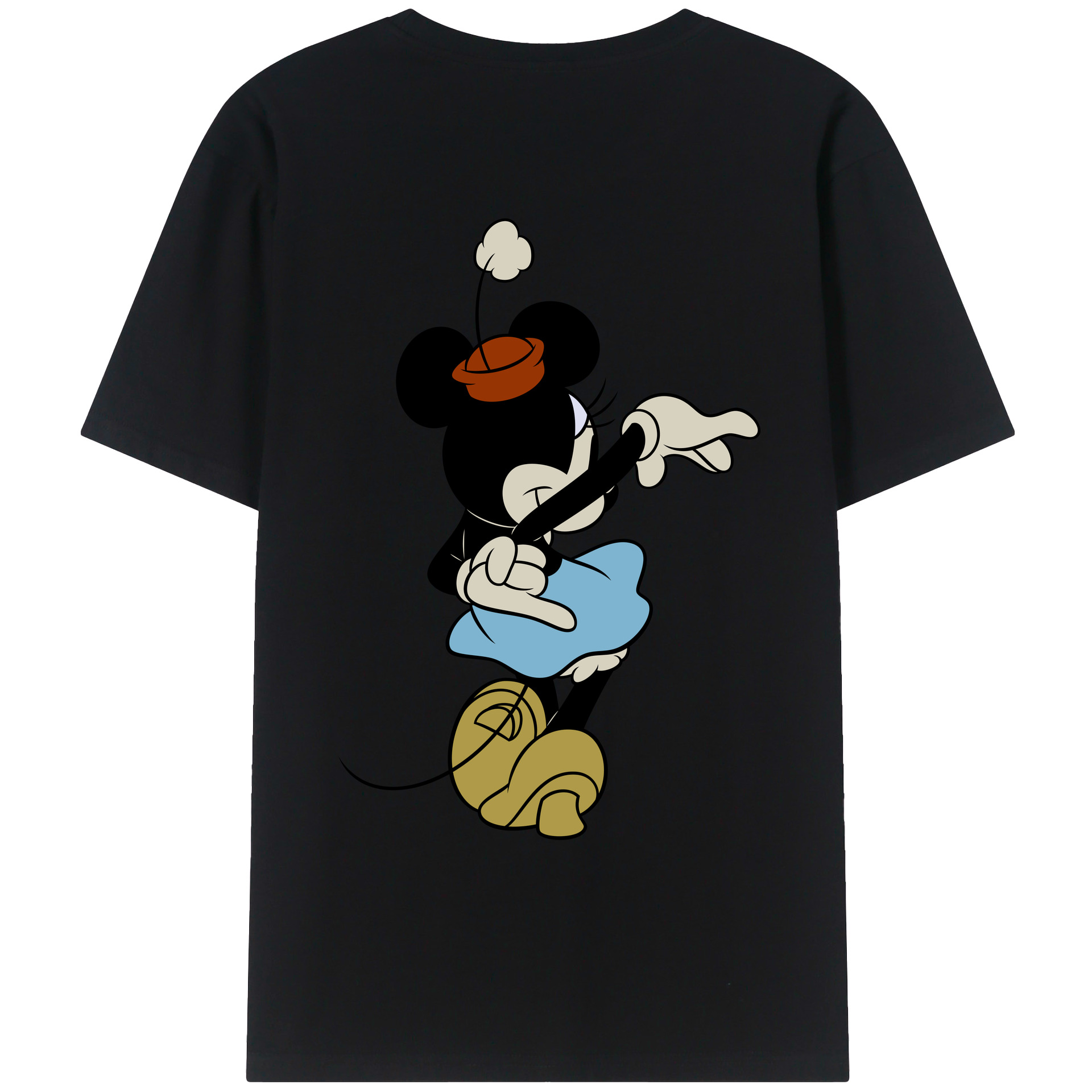 （画像用） ミッキーマウス Mickey Mouse レディース半袖Tシャツ(バックプリント)
