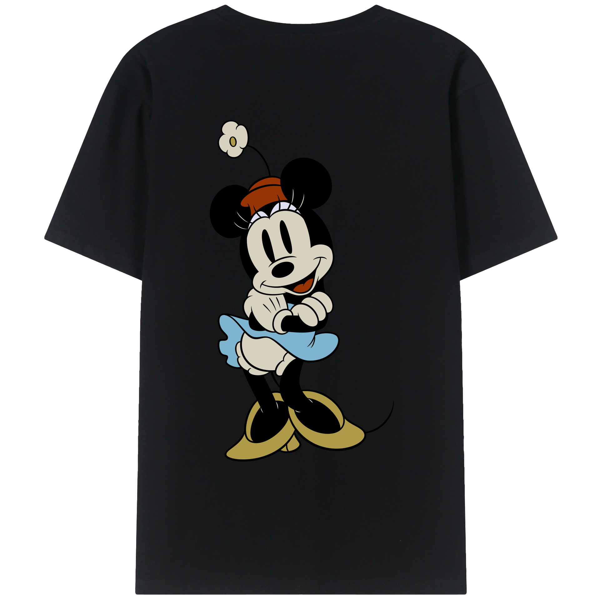 （画像用） ミッキーマウス Mickey Mouse レディース半袖Tシャツ(バックプリント)