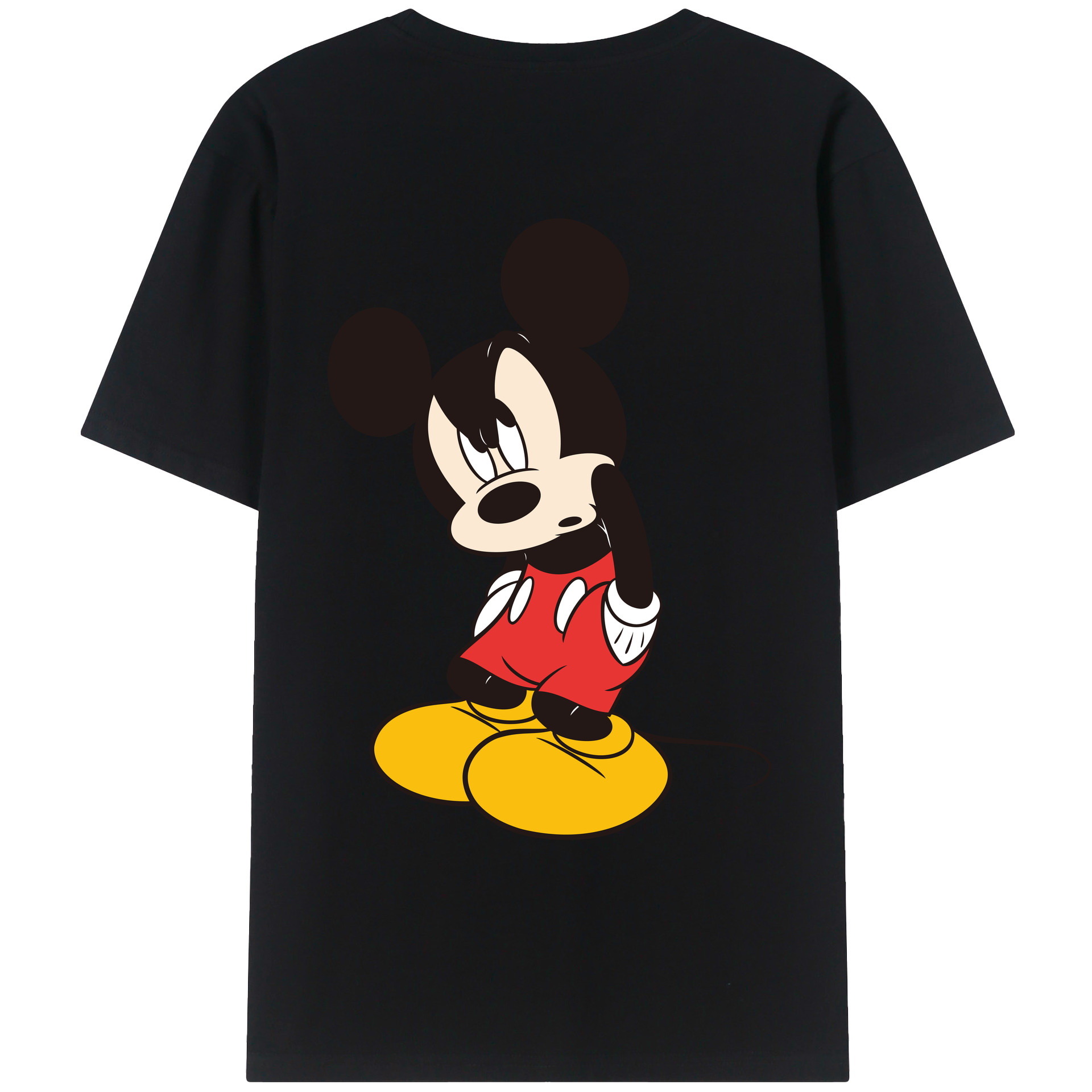 （画像用） ミッキーマウス Mickey Mouse レディース半袖Tシャツ(バックプリント)