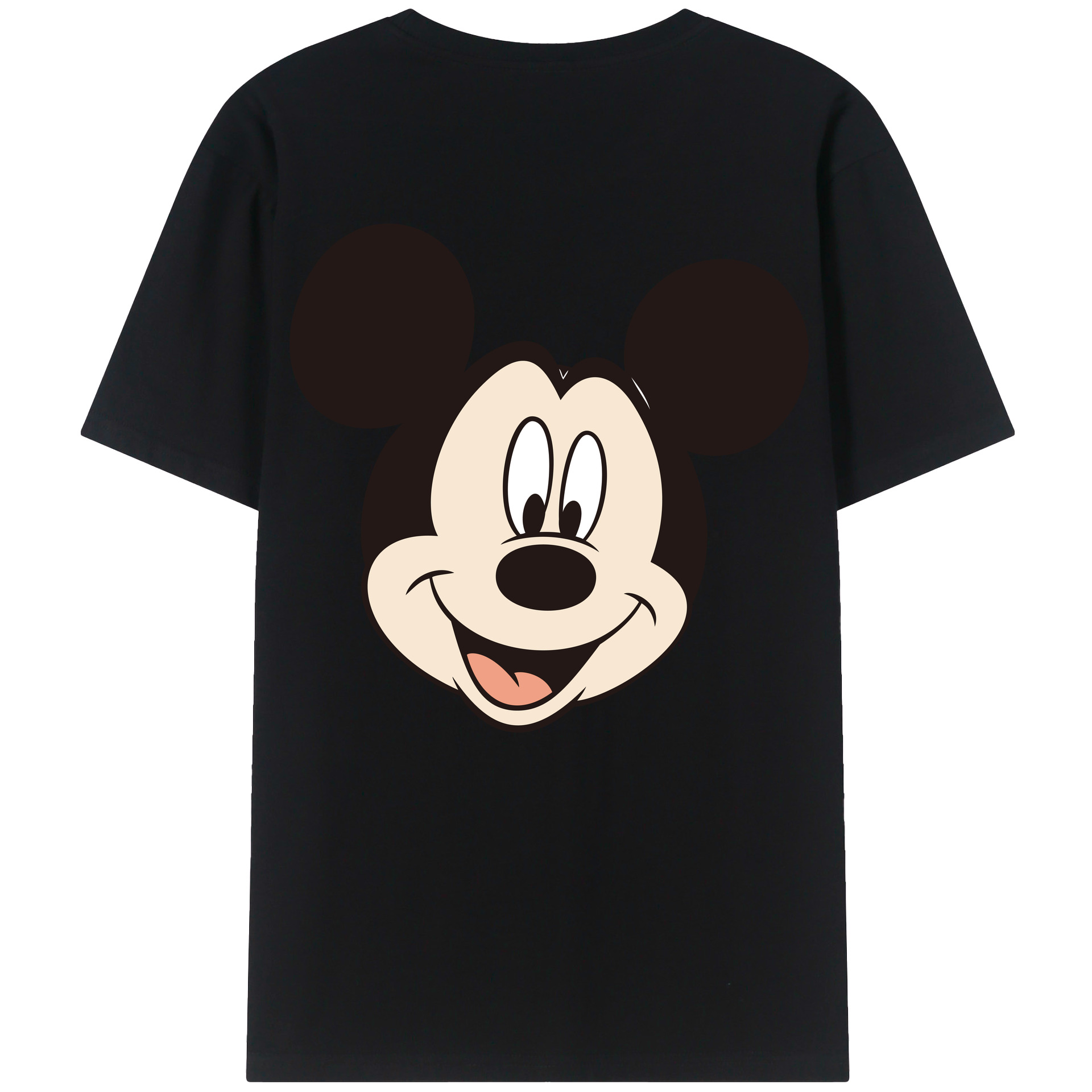 （画像用） ミッキーマウス Mickey Mouse レディース半袖Tシャツ(バックプリント)