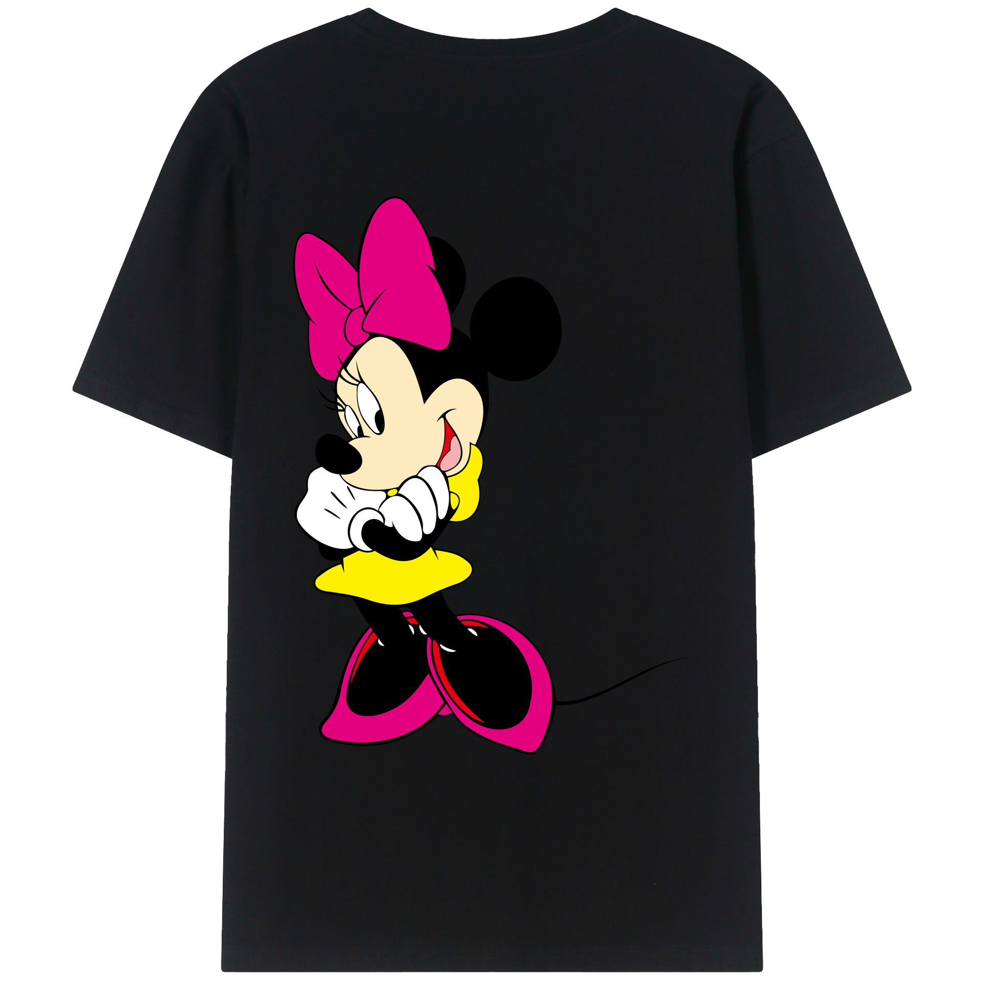 （画像用） ミッキーマウス Mickey Mouse レディース半袖Tシャツ(バックプリント)