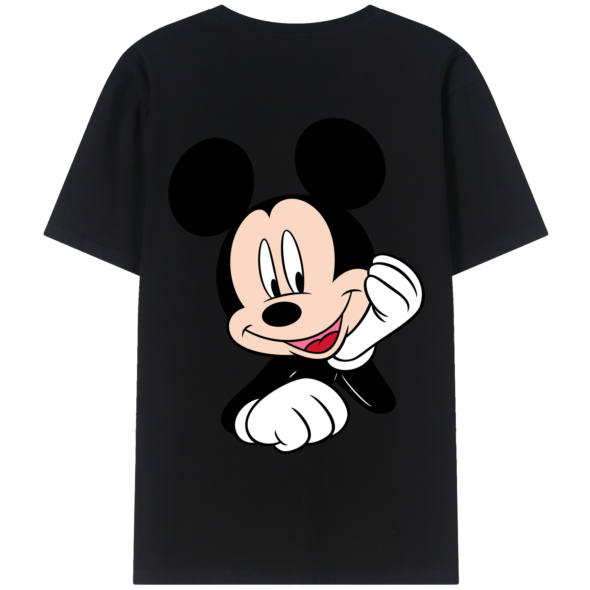 （画像用） ミッキーマウス Mickey Mouse レディース半袖Tシャツ(バックプリント)