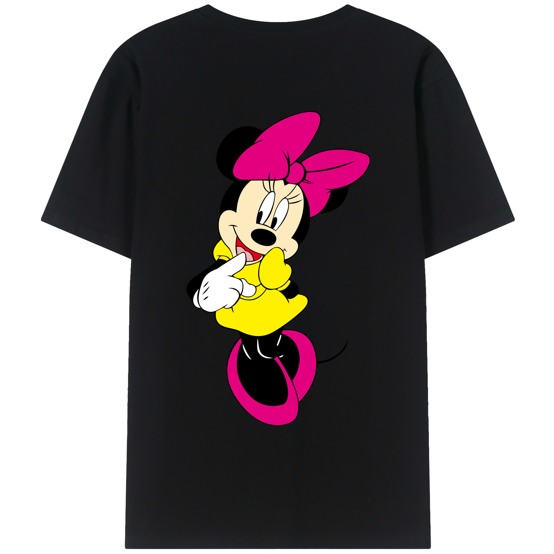 （画像用） ミッキーマウス Mickey Mouse レディース半袖Tシャツ(バックプリント)