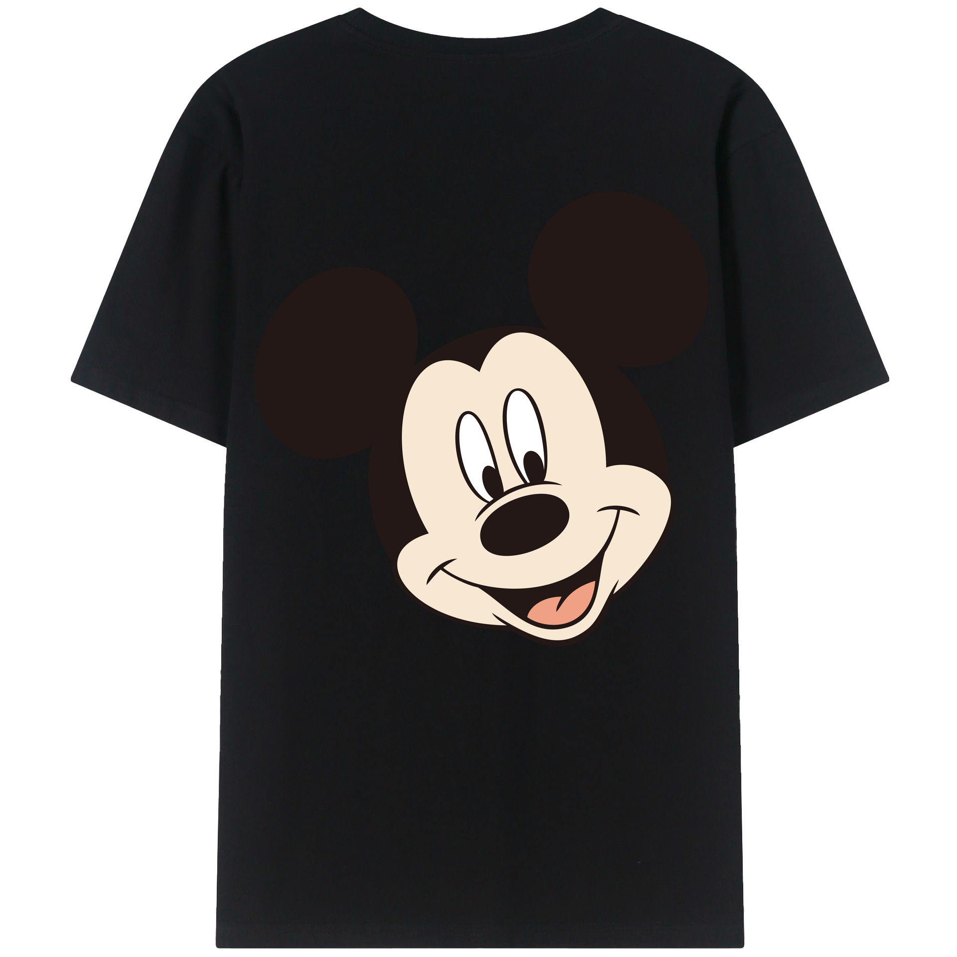 （画像用） ミッキーマウス Mickey Mouse レディース半袖Tシャツ(バックプリント)
