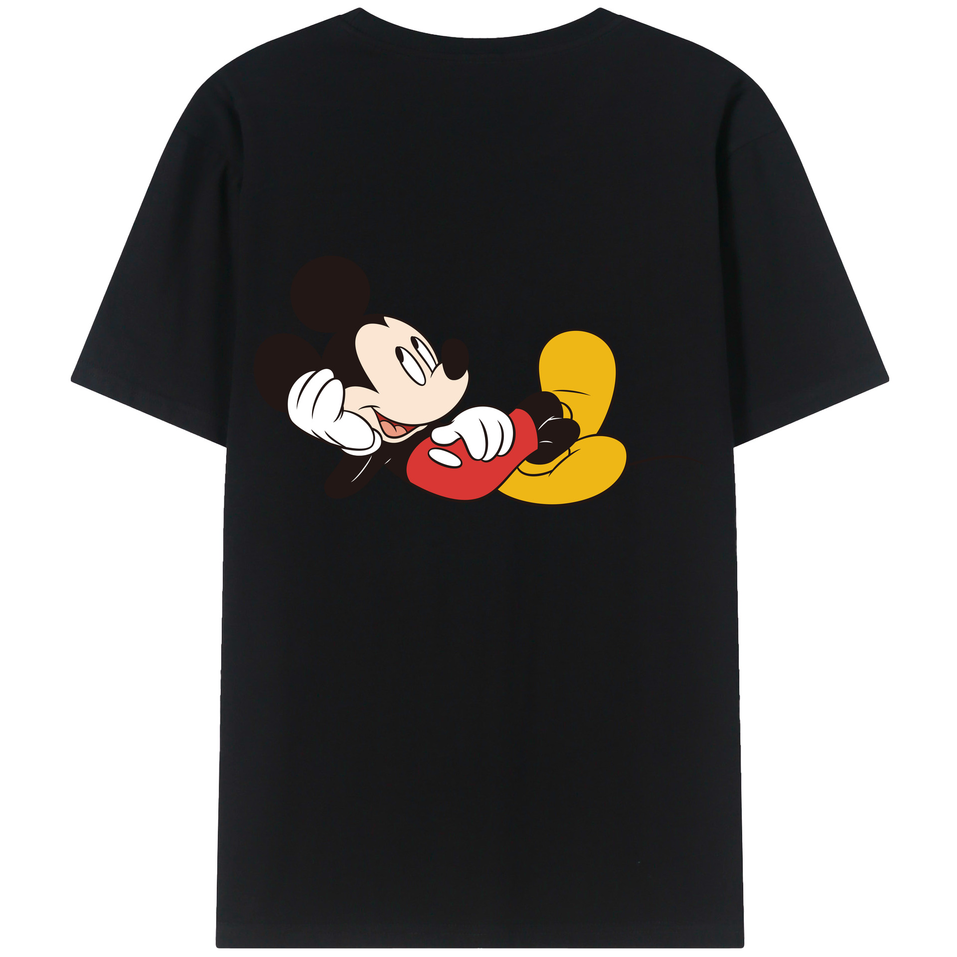 （画像用） ミッキーマウス Mickey Mouse レディース半袖Tシャツ(バックプリント)