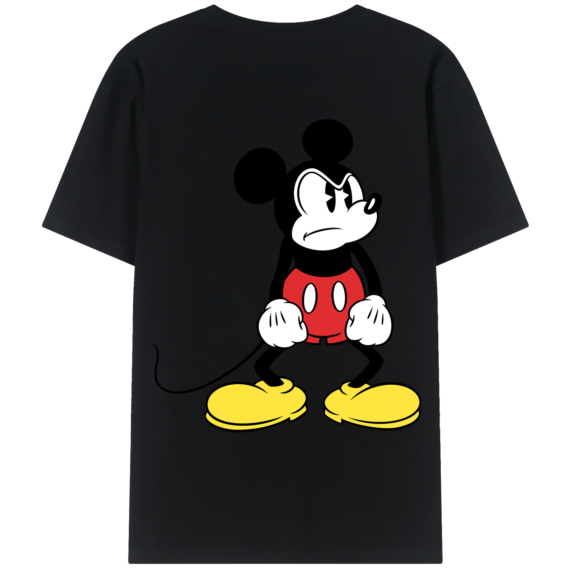 （画像用） ミッキーマウス Mickey Mouse レディース半袖Tシャツ(バックプリント)