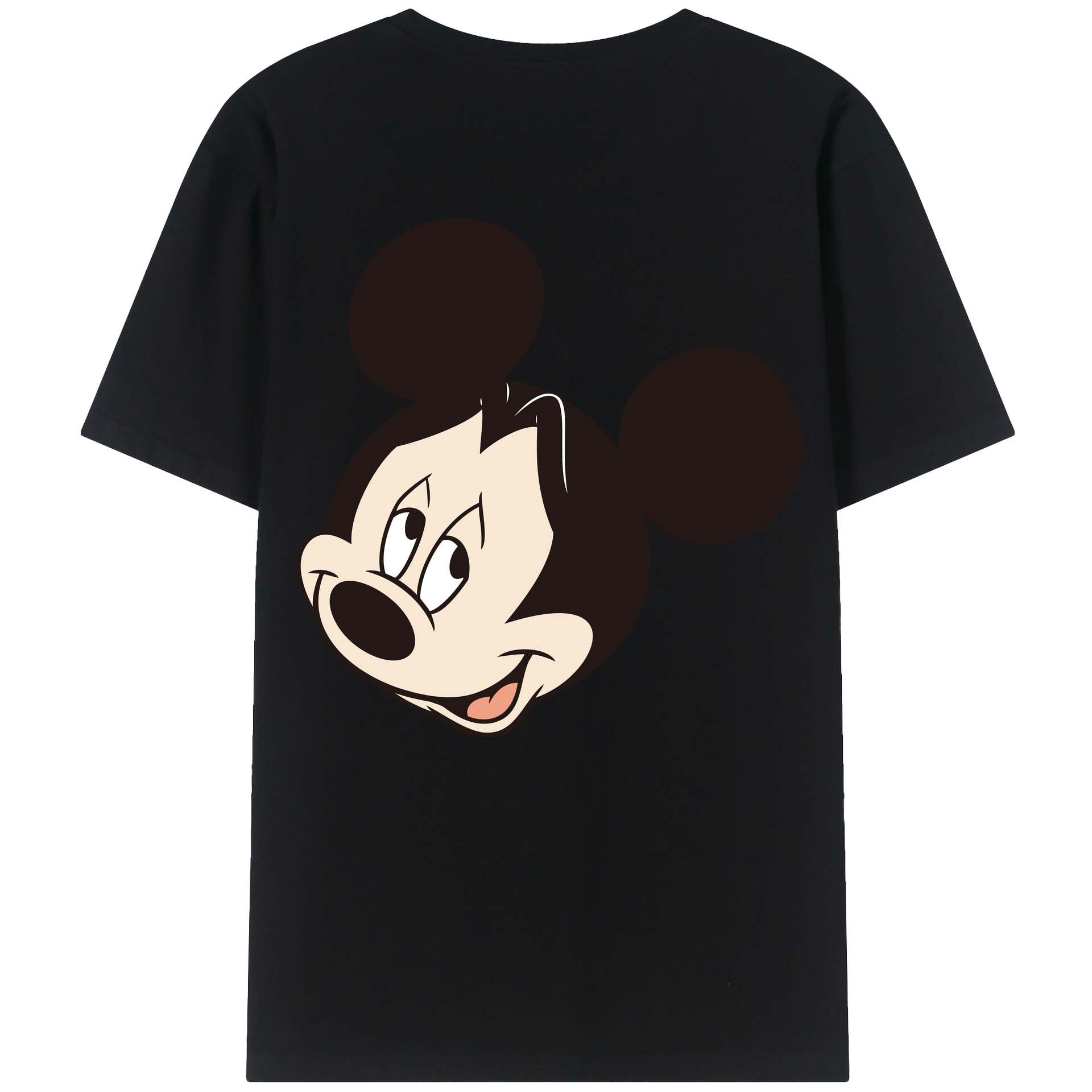 （画像用） ミッキーマウス Mickey Mouse レディース半袖Tシャツ(バックプリント)
