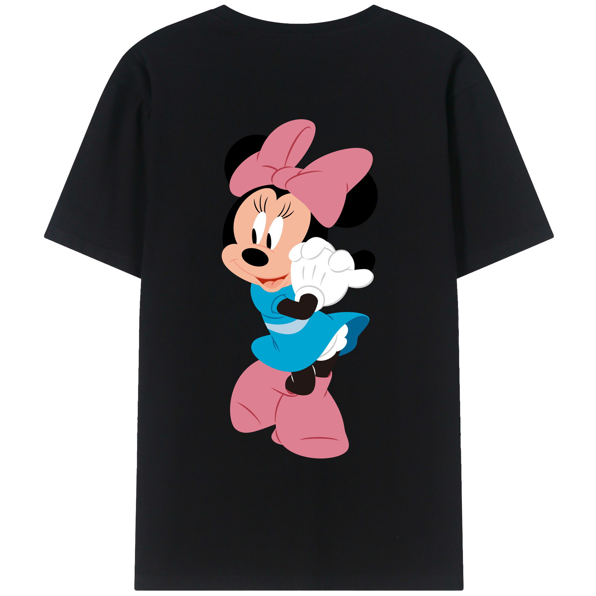（画像用） ミッキーマウス Mickey Mouse レディース半袖Tシャツ(バックプリント)