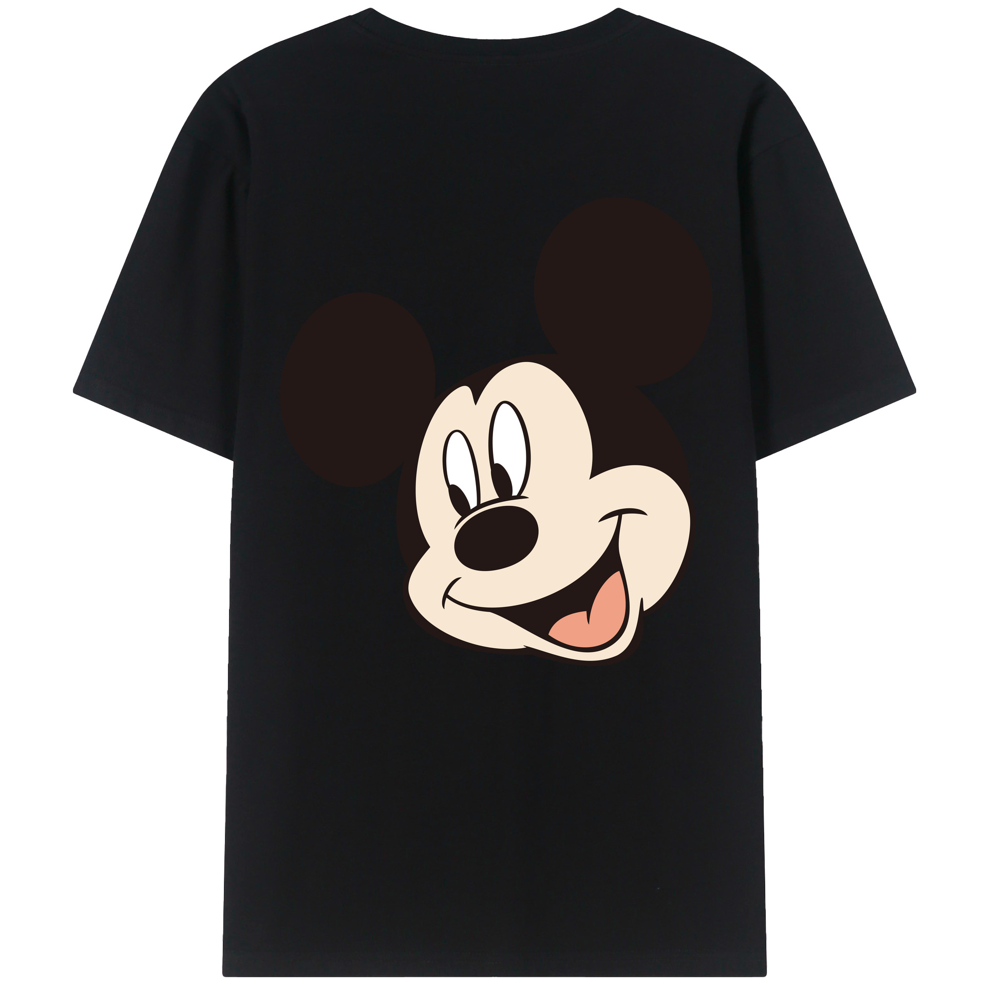 （画像用） ミッキーマウス Mickey Mouse レディース半袖Tシャツ(バックプリント)