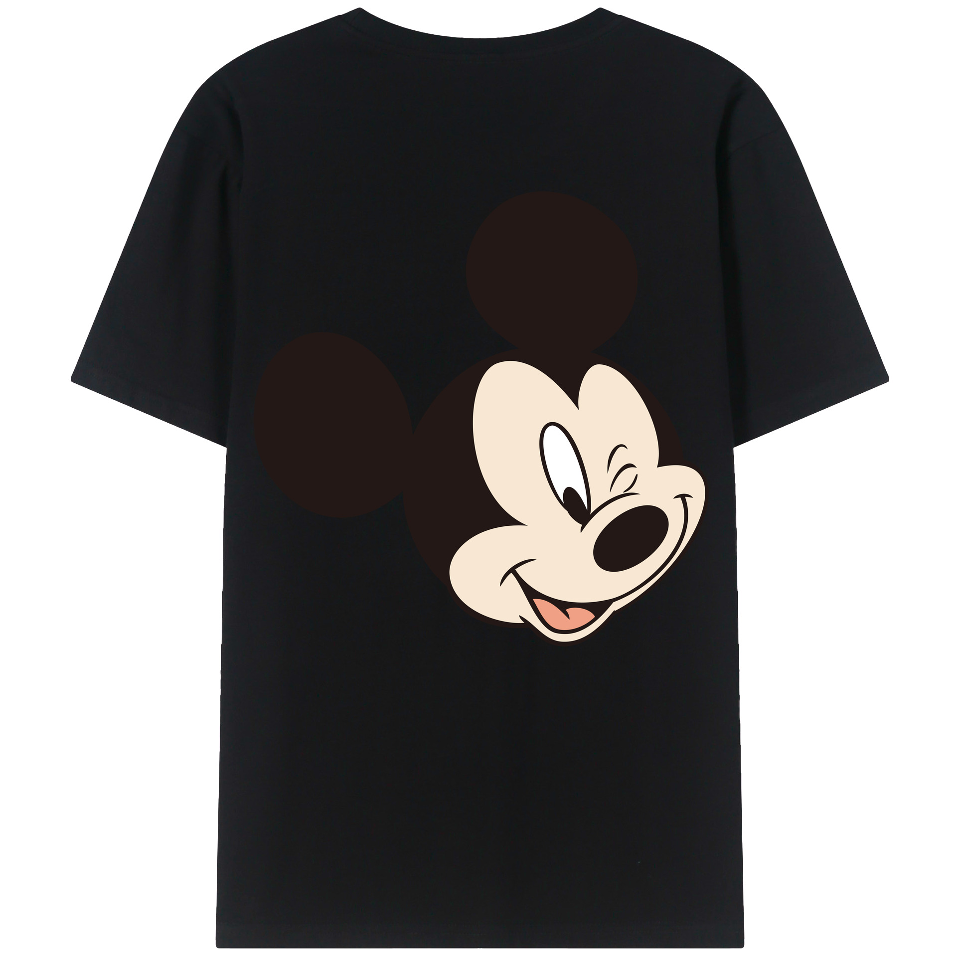 （画像用） ミッキーマウス Mickey Mouse レディース半袖Tシャツ(バックプリント)