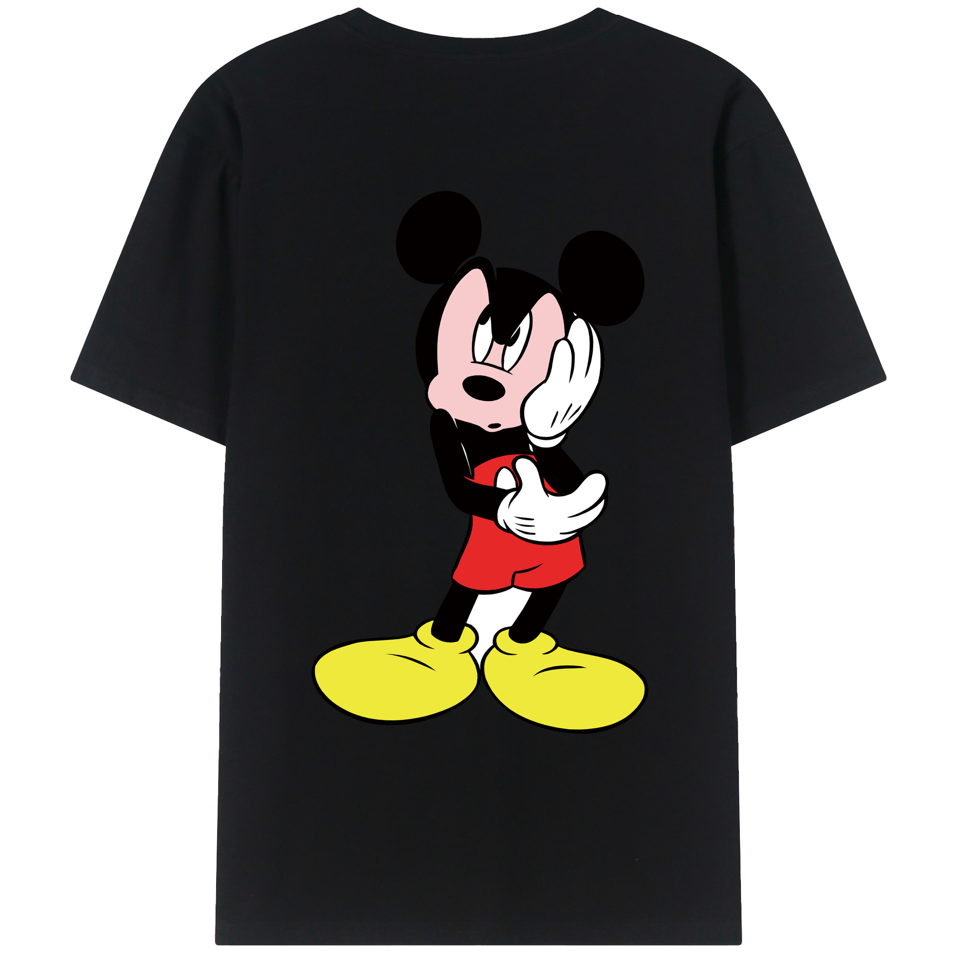 （画像用） ミッキーマウス Mickey Mouse レディース半袖Tシャツ(バックプリント)