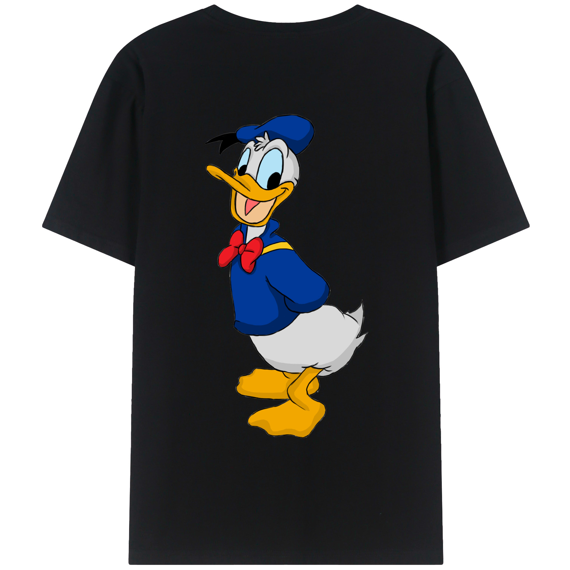 （画像用） ミッキーマウス Mickey Mouse レディース半袖Tシャツ(バックプリント)