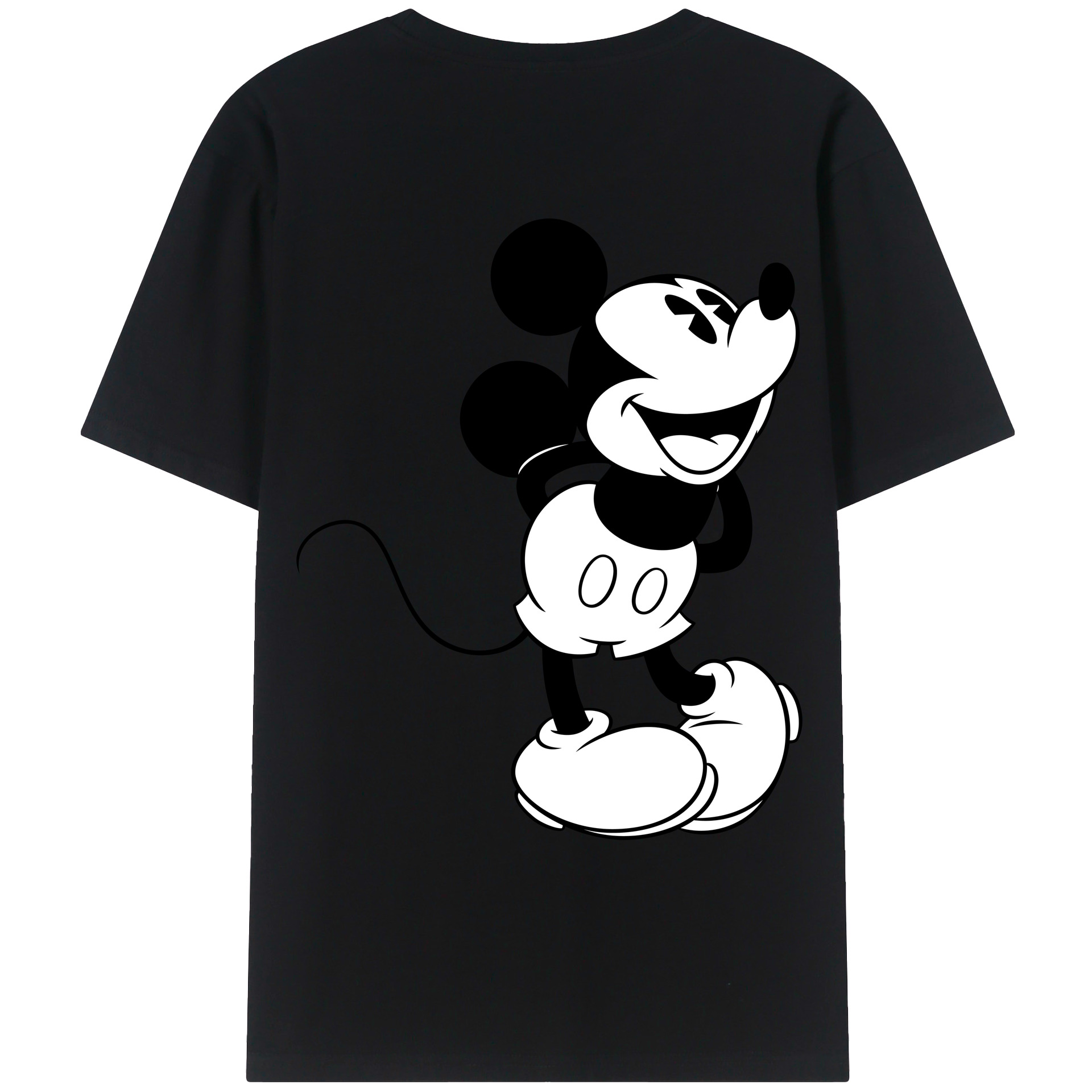 （画像用） ミッキーマウス Mickey Mouse レディース半袖Tシャツ(バックプリント)