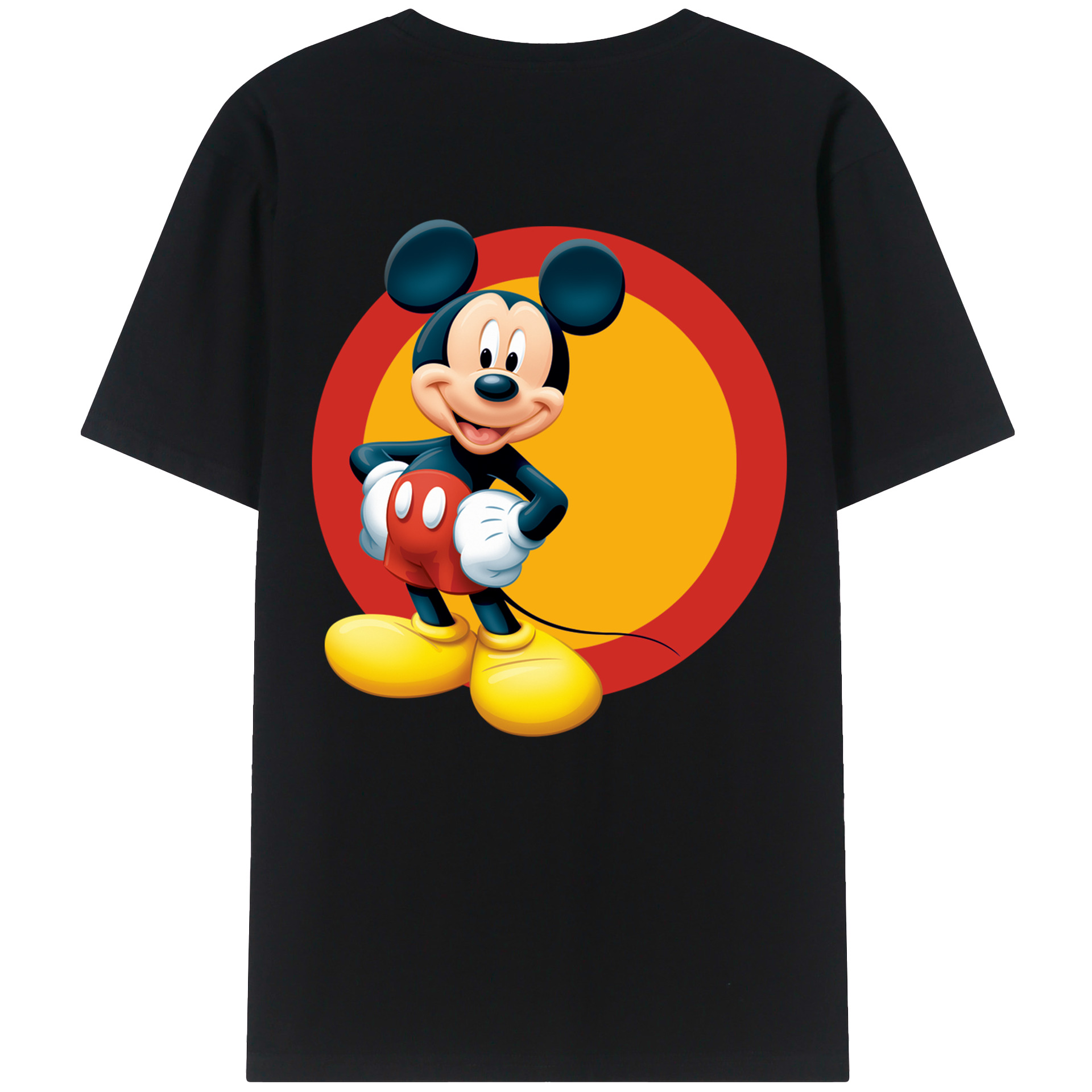 （画像用） ミッキーマウス Mickey Mouse レディース半袖Tシャツ(バックプリント)
