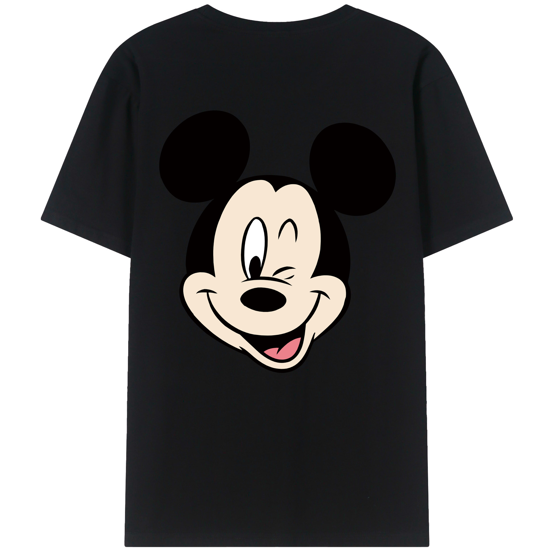 （画像用） ミッキーマウス Mickey Mouse レディース半袖Tシャツ(バックプリント)