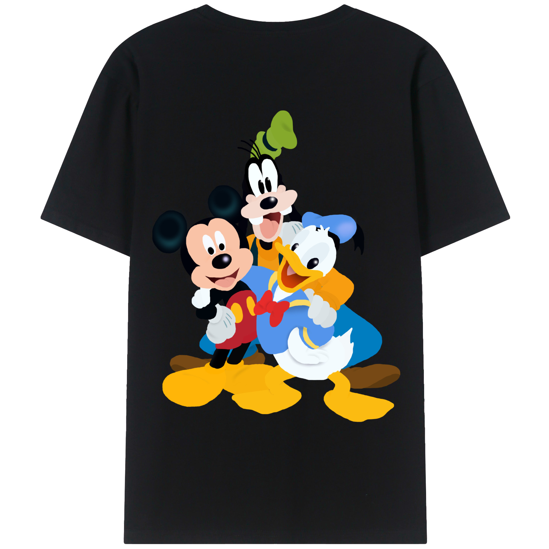 （画像用） ミッキーマウス Mickey Mouse レディース半袖Tシャツ(バックプリント)