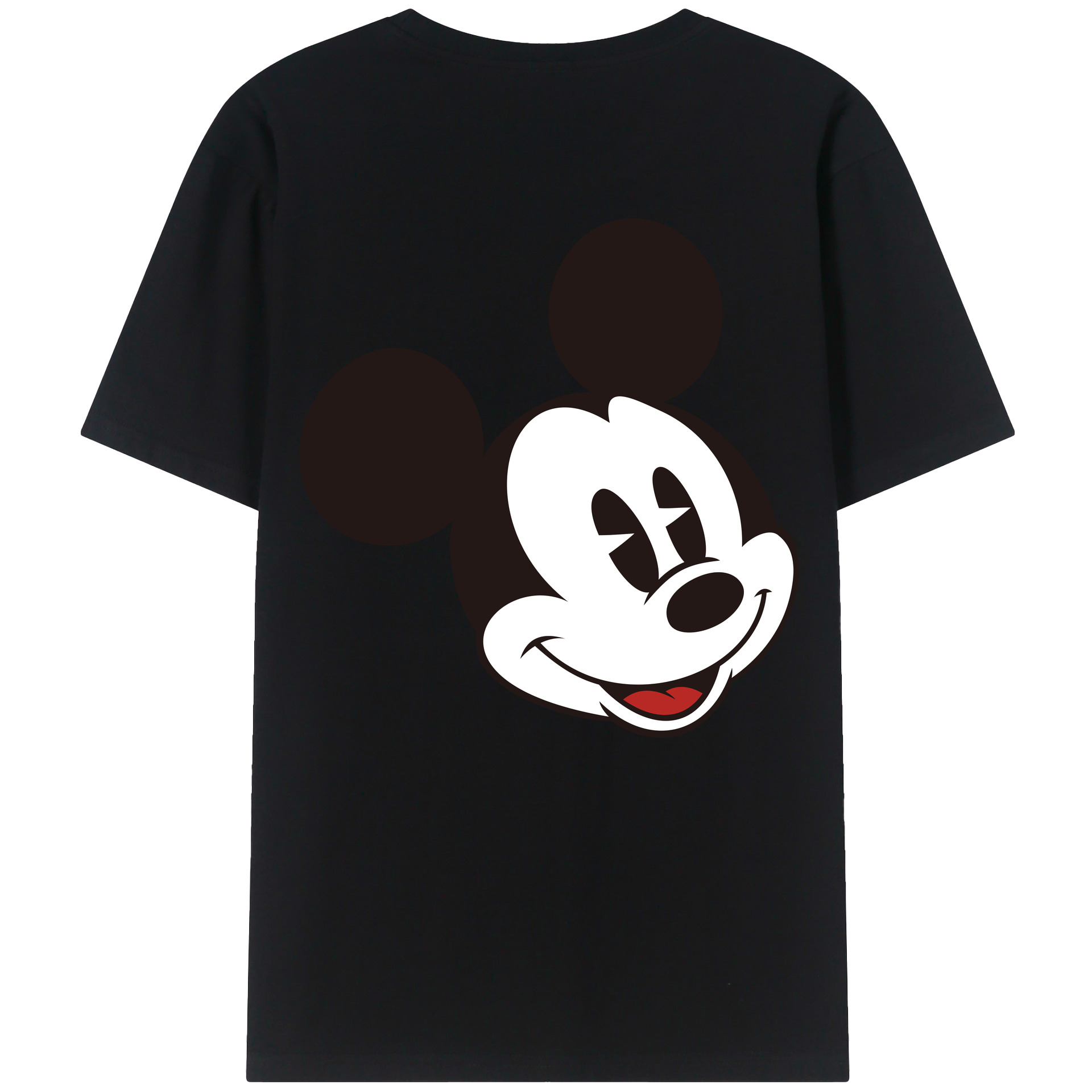 （画像用） ミッキーマウス Mickey Mouse レディース半袖Tシャツ(バックプリント)