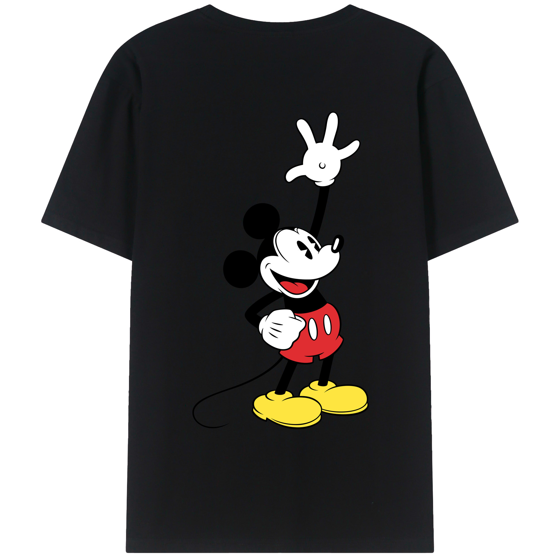 （画像用） ミッキーマウス Mickey Mouse レディース半袖Tシャツ(バックプリント)
