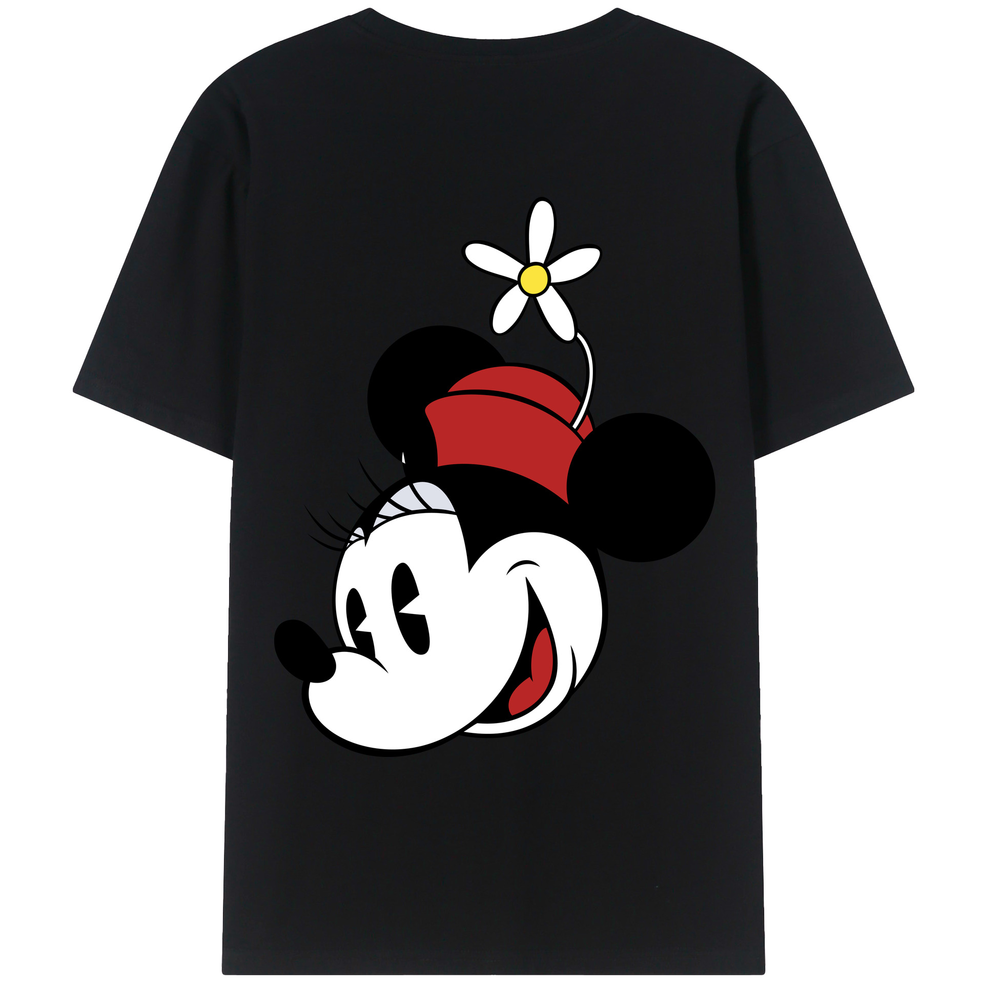 （画像用） ミッキーマウス Mickey Mouse レディース半袖Tシャツ(バックプリント)