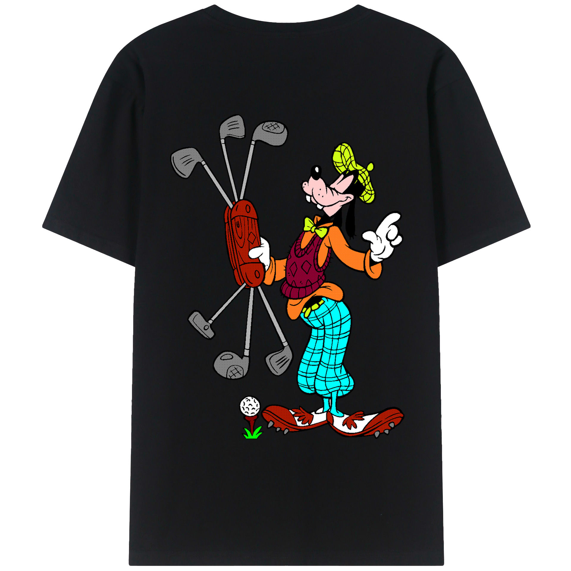 （画像用） ミッキーマウス Mickey Mouse レディース半袖Tシャツ(バックプリント)