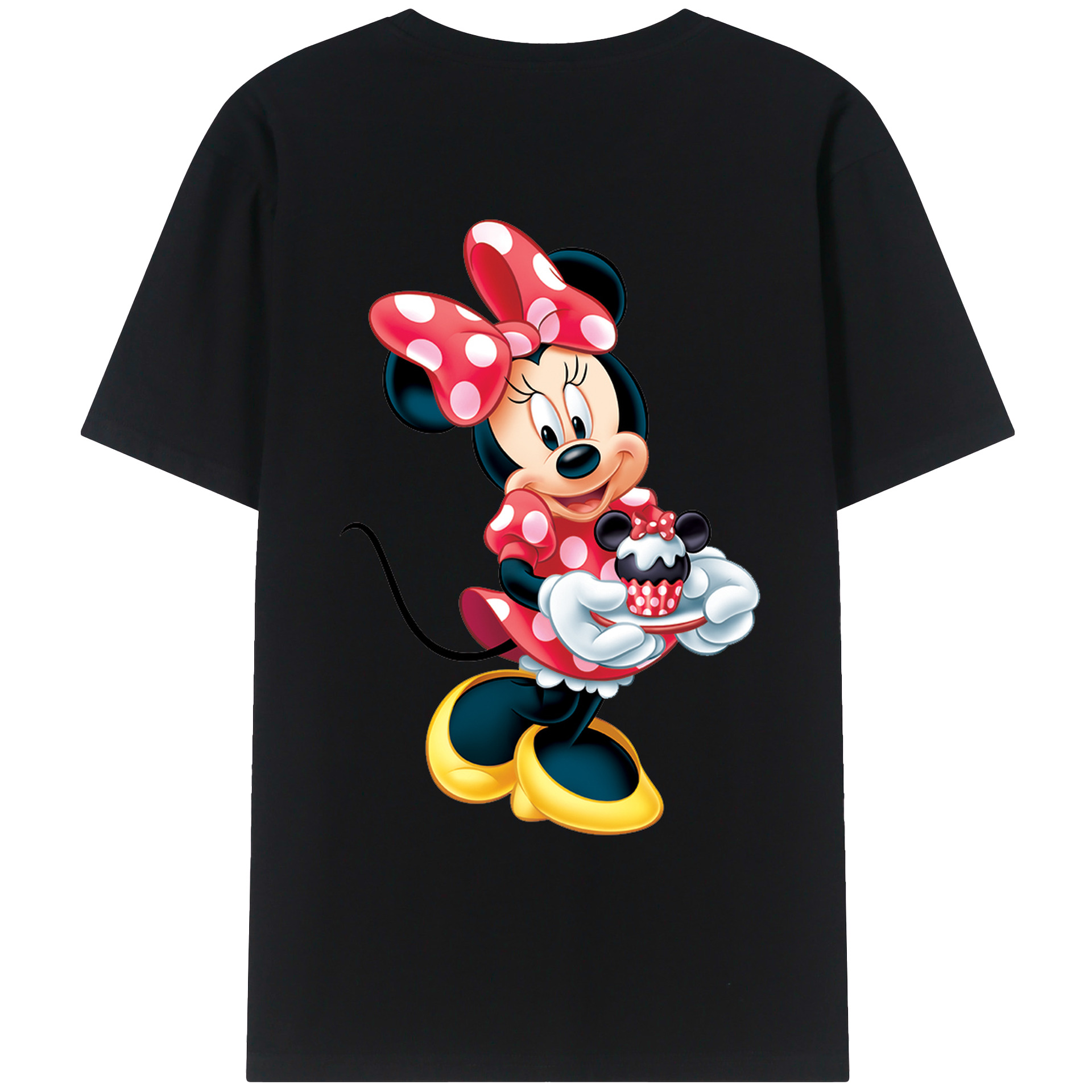（画像用） ミッキーマウス Mickey Mouse レディース半袖Tシャツ(バックプリント)
