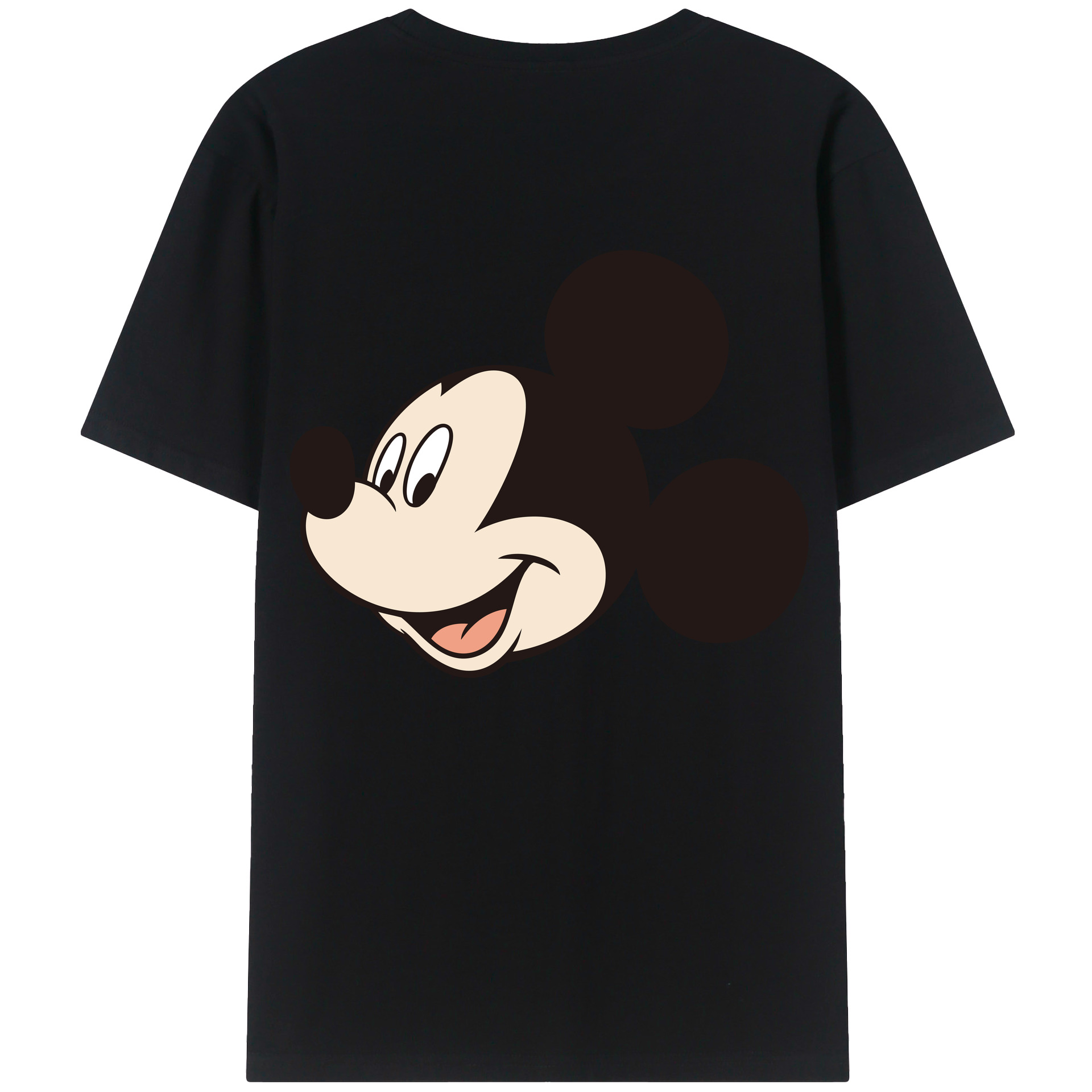 （画像用） ミッキーマウス Mickey Mouse レディース半袖Tシャツ(バックプリント)