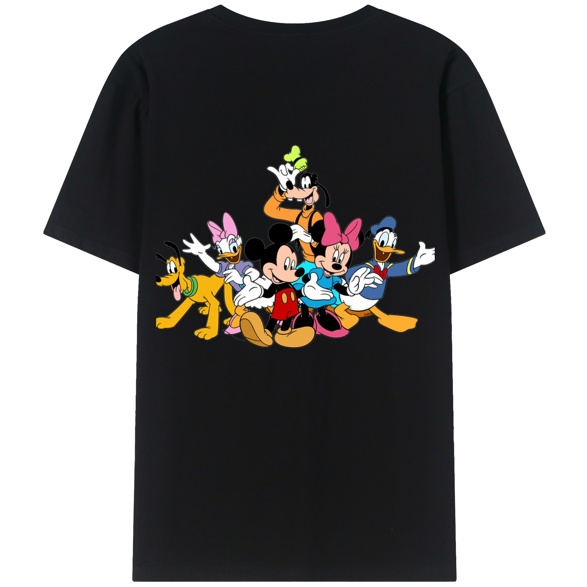 （画像用） ミッキーマウス Mickey Mouse レディース半袖Tシャツ(バックプリント)